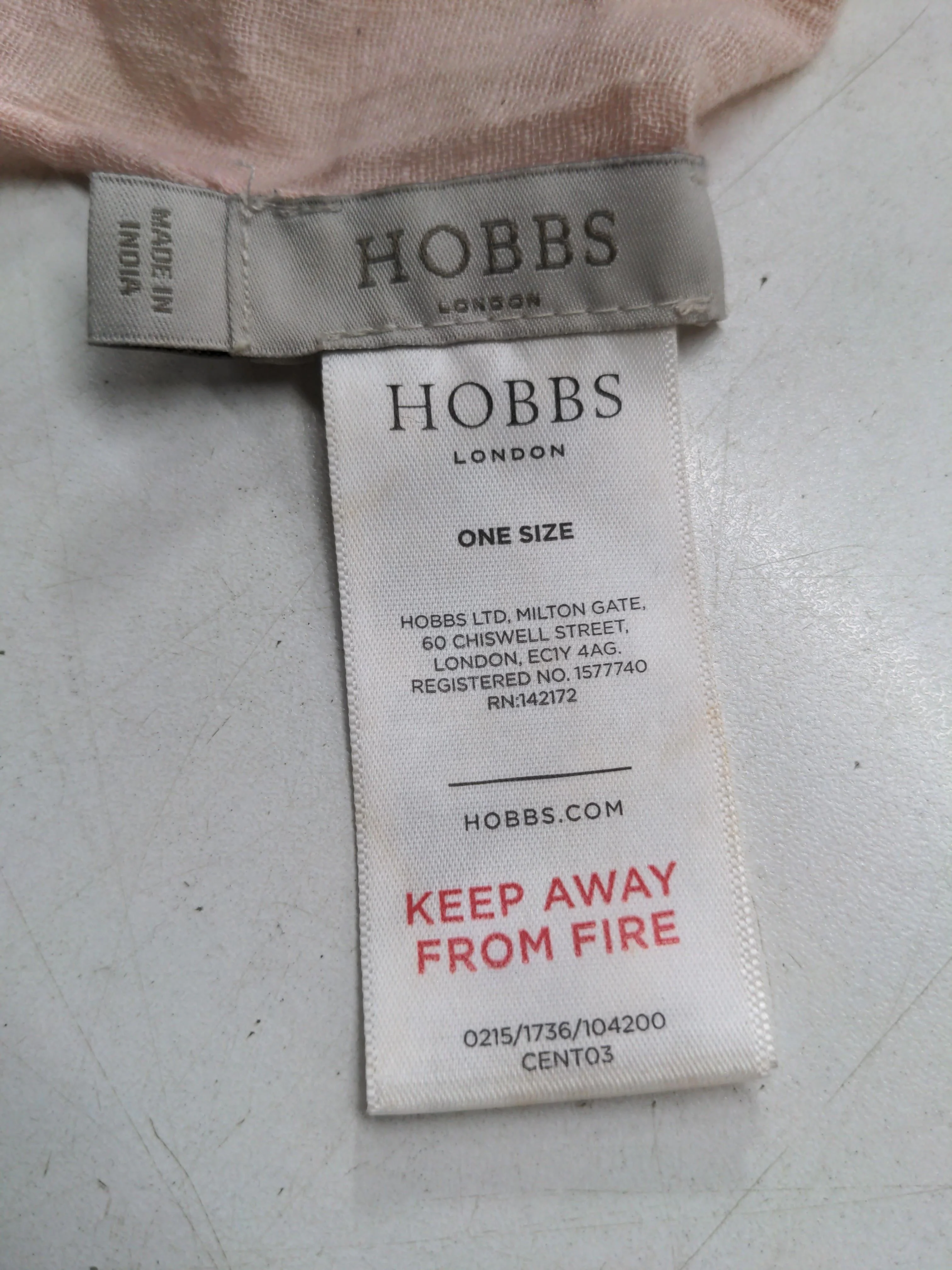Hobbs Women's Scarf Pink 100% Cotton Rectangle Scarf - Image 6