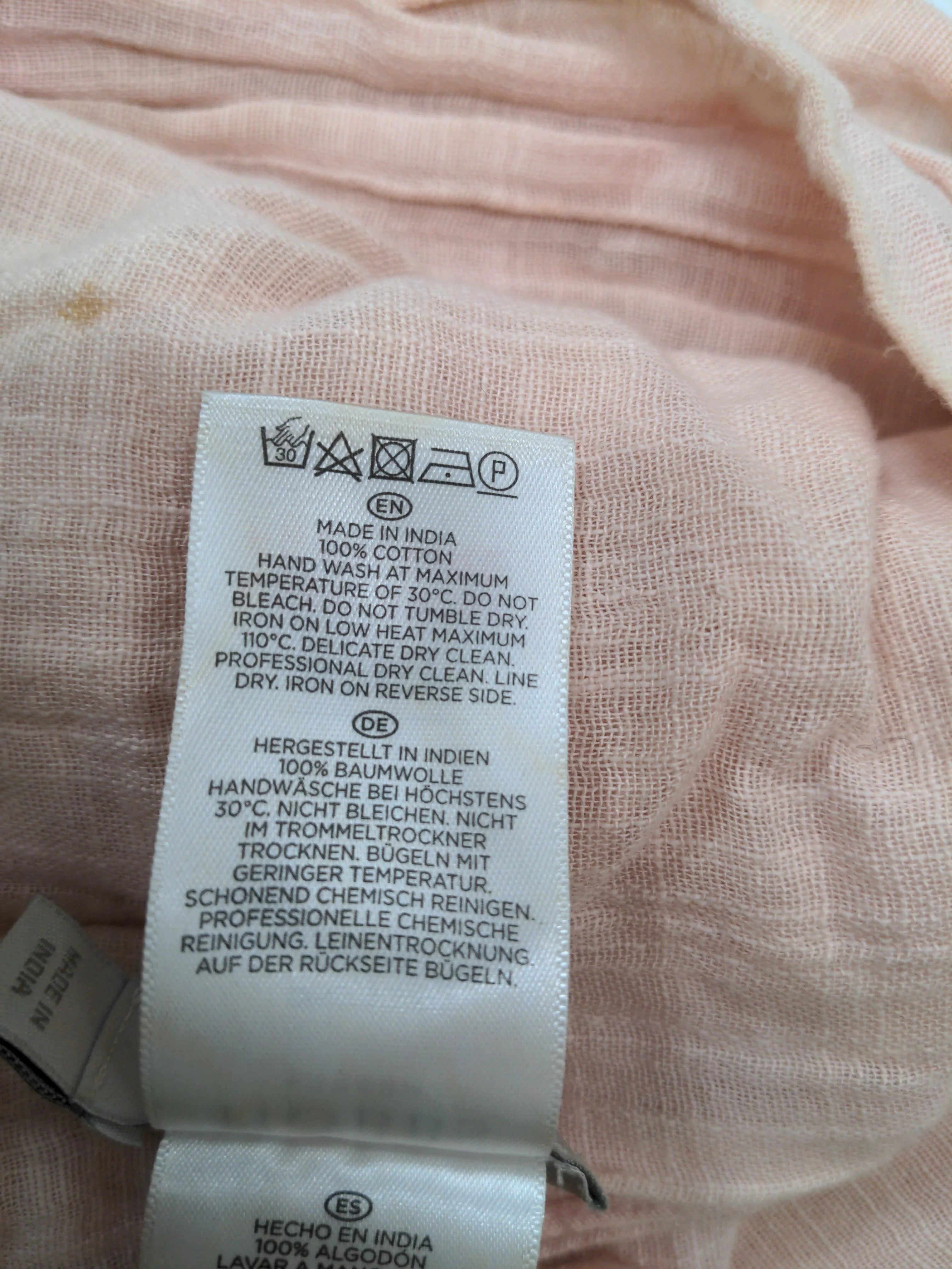 Hobbs Women's Scarf Pink 100% Cotton Rectangle Scarf - Image 7
