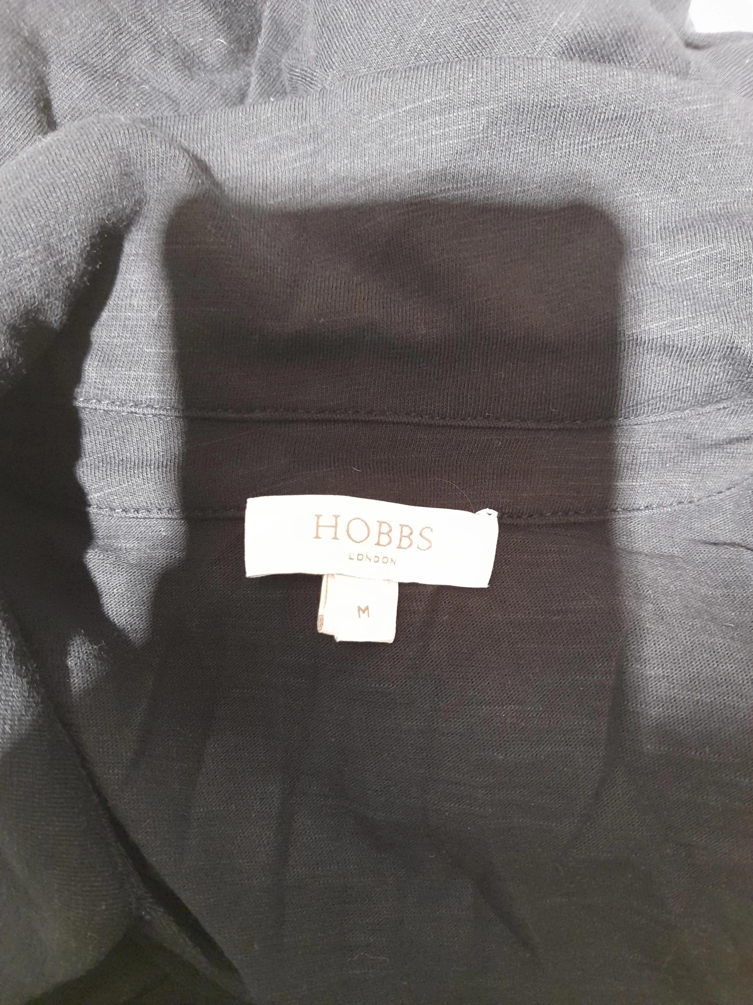 Hobbs Women's Shirt M Black 100% Cotton Long Sleeve Collared Basic - Image 5