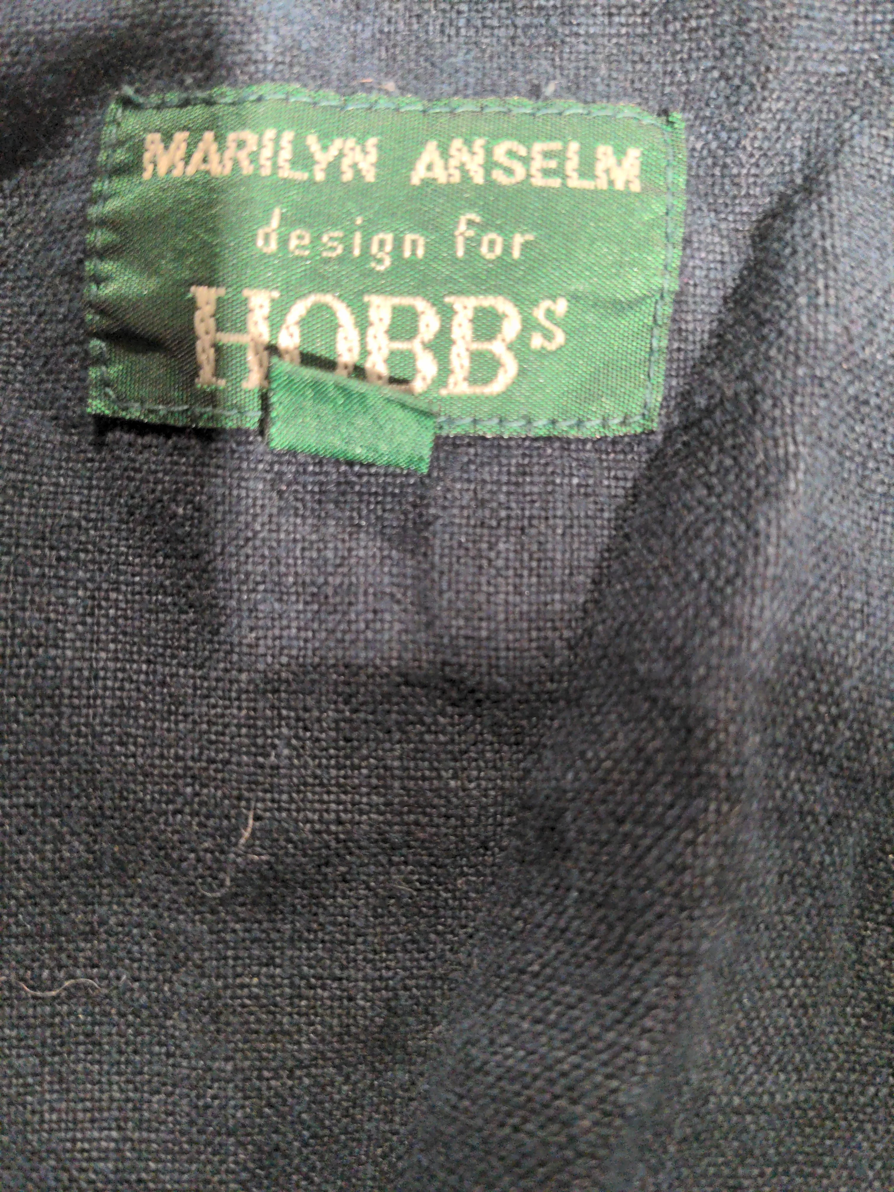 Hobbs Women's Shirt UK 14 Black 100% Linen Long Sleeve Round Neck Basic - Image 5