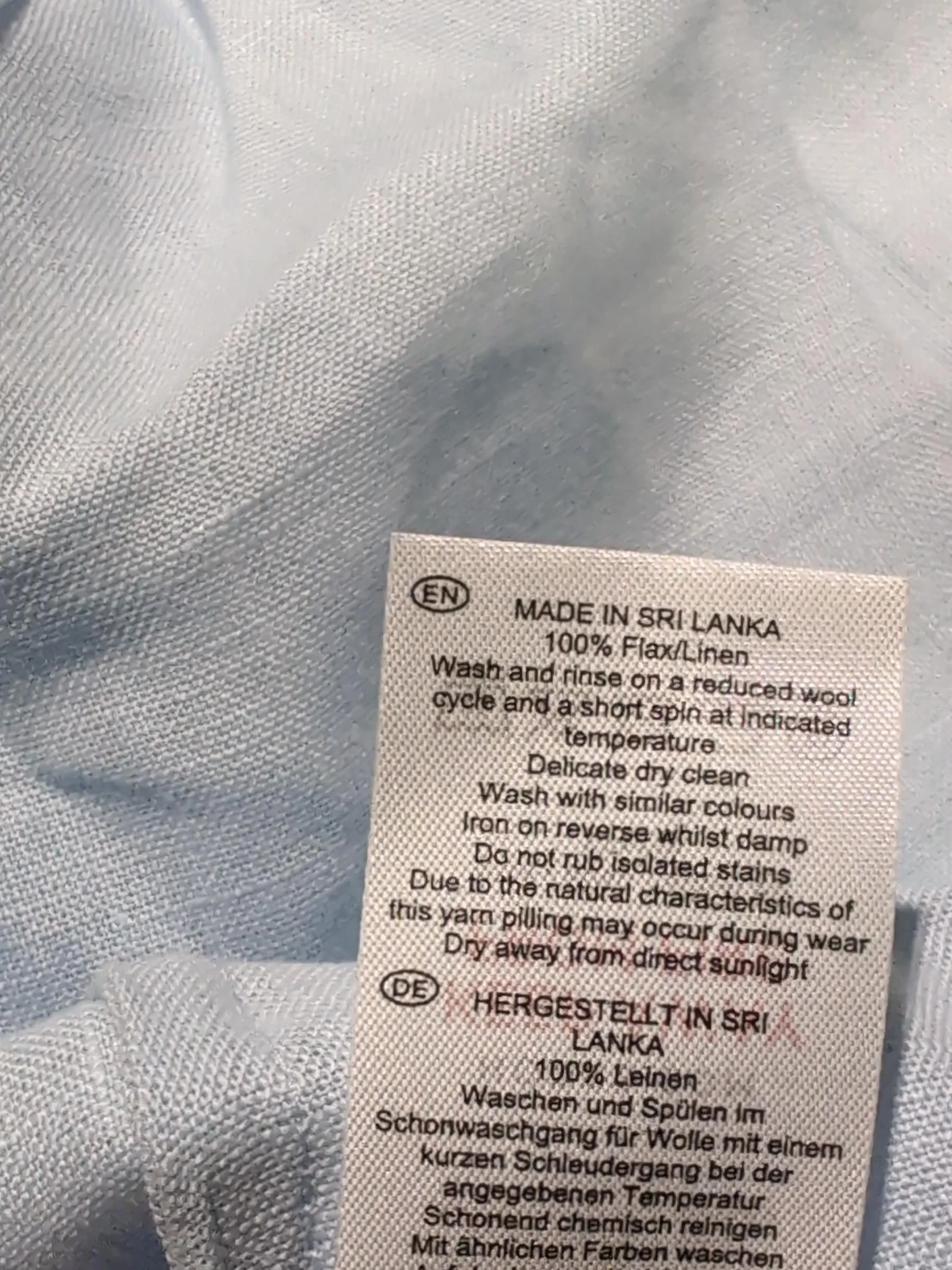 Hobbs Women's Shirt UK 8 Blue 100% Linen Long Sleeve Collared Basic - Image 6