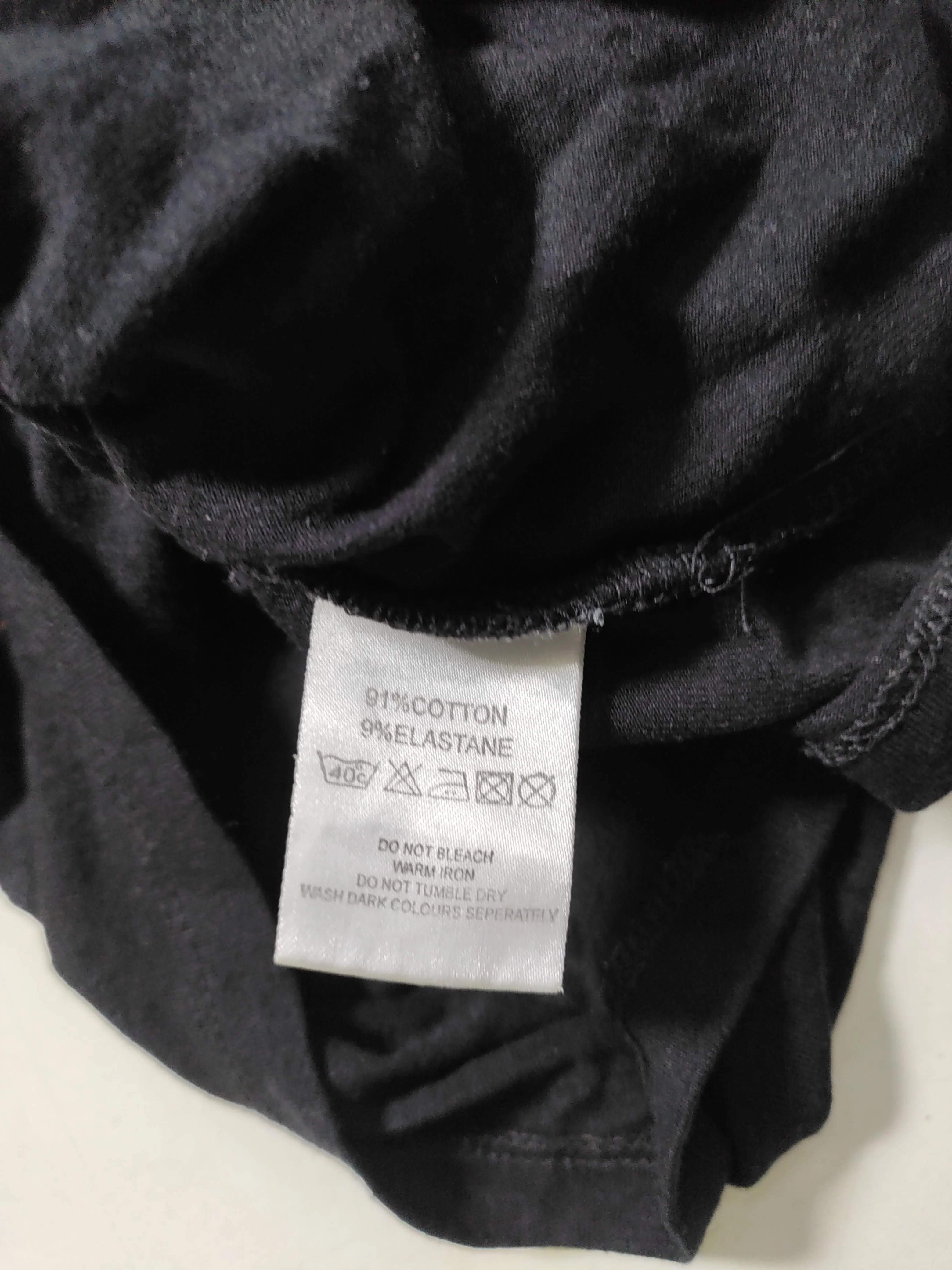 Hobbs Women's Top M Black Cotton with Elastane Short Sleeve V-Neck Basic - Image 6