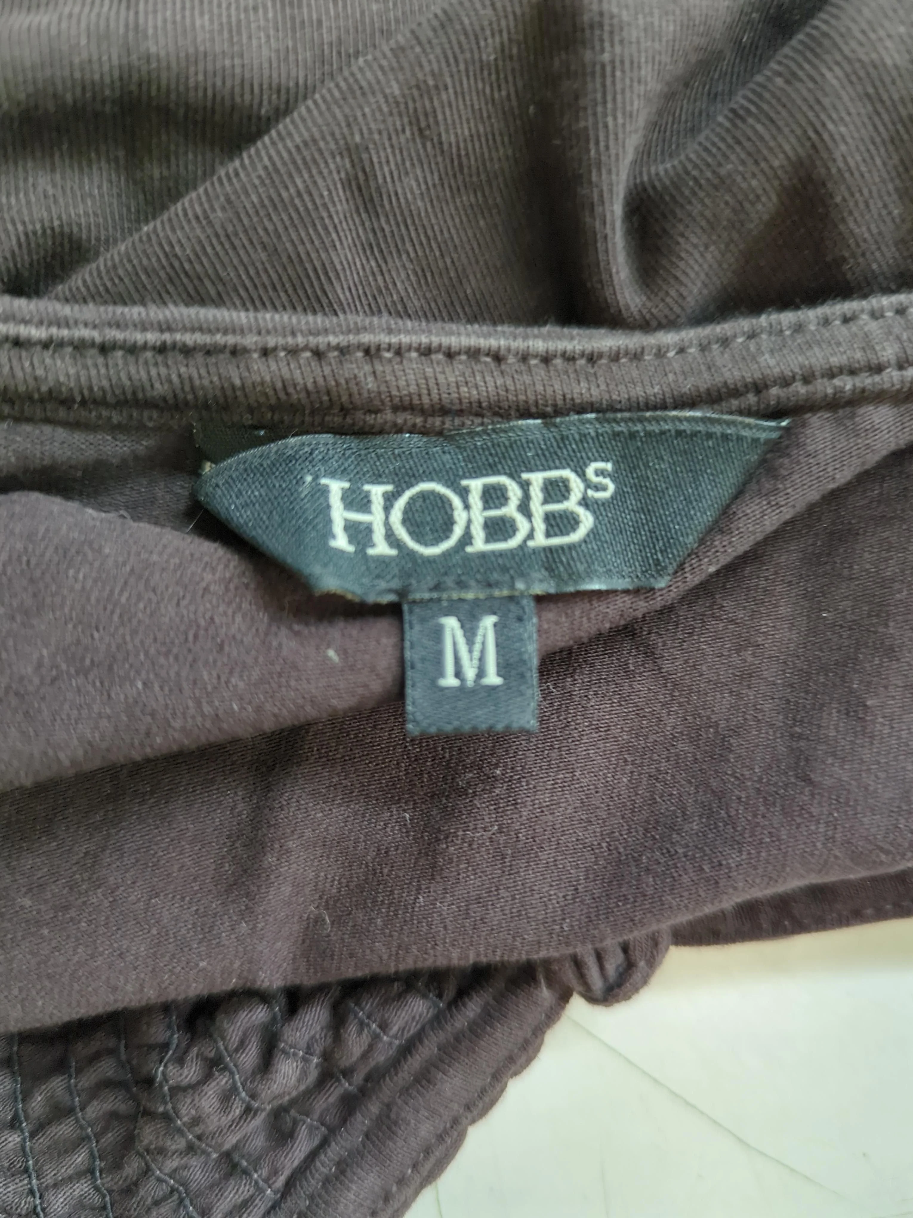Hobbs Women's Top M Brown Cotton with Elastane Sleeveless V-Neck Basic - Image 5