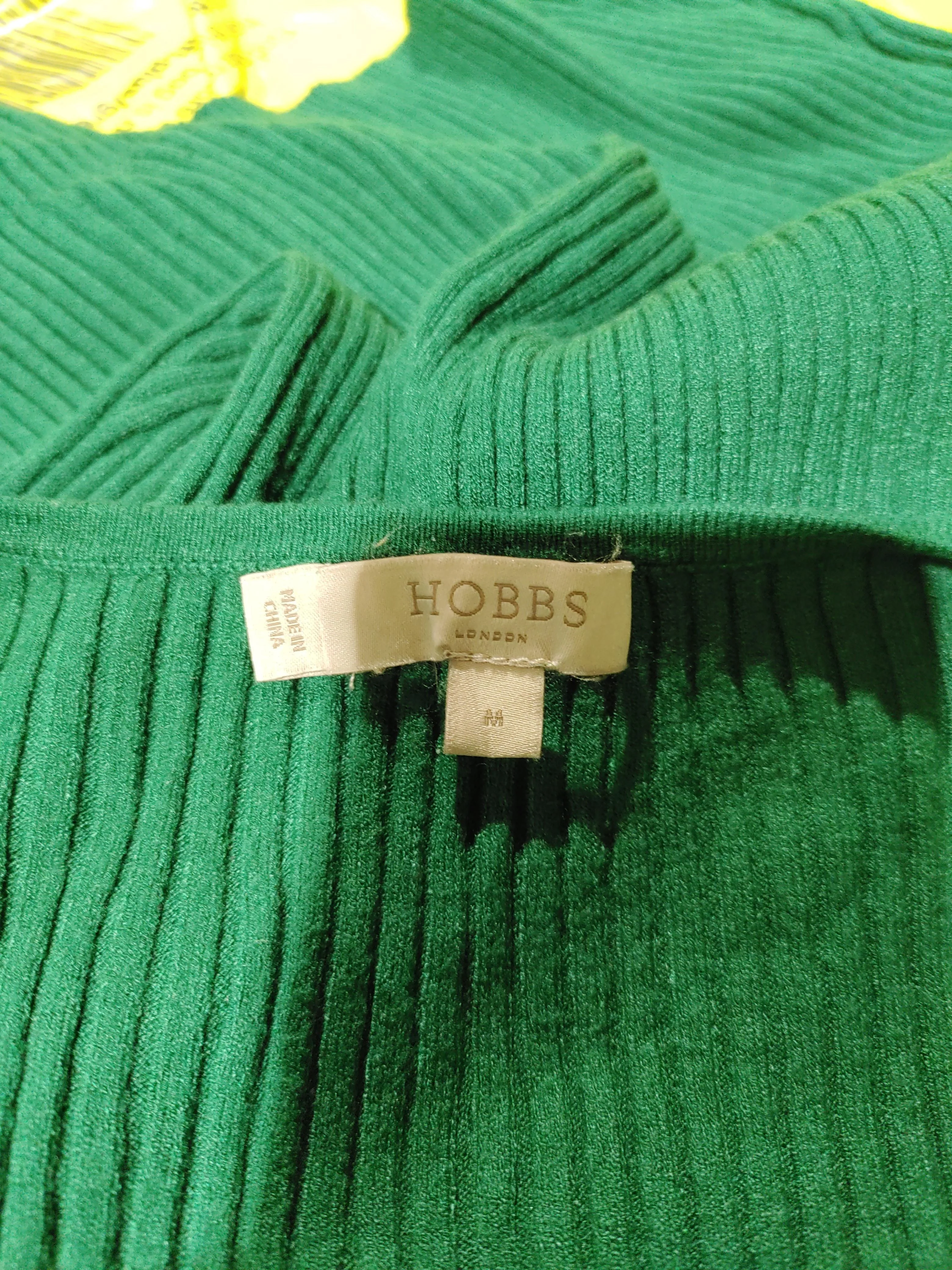 Hobbs Women's Top M Green 100% Other Long Sleeve Square Neck Basic - Image 5