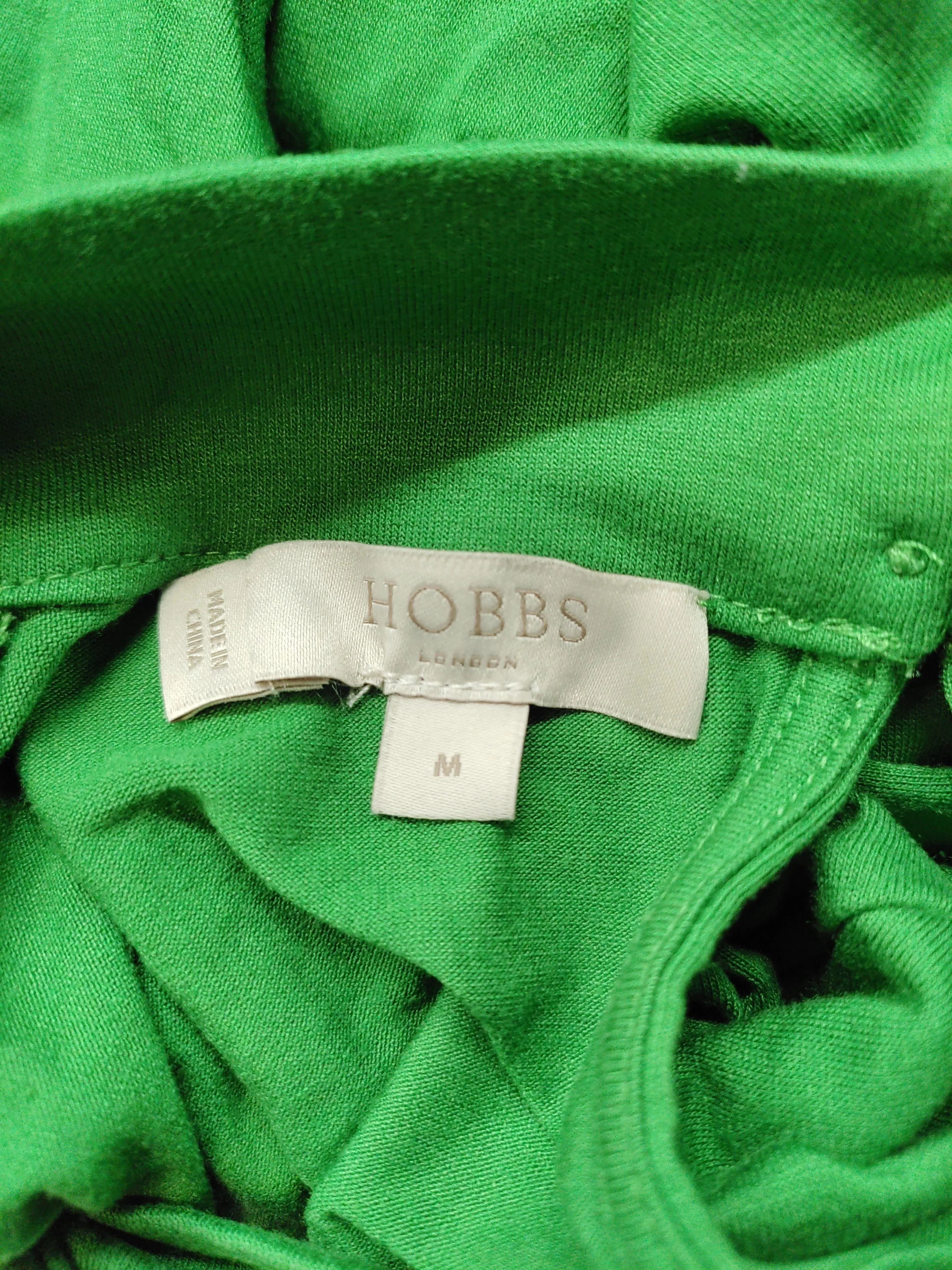 Hobbs Women's Top M Green Viscose with Elastane 3/4 Sleeve High Neck Basic - Image 5