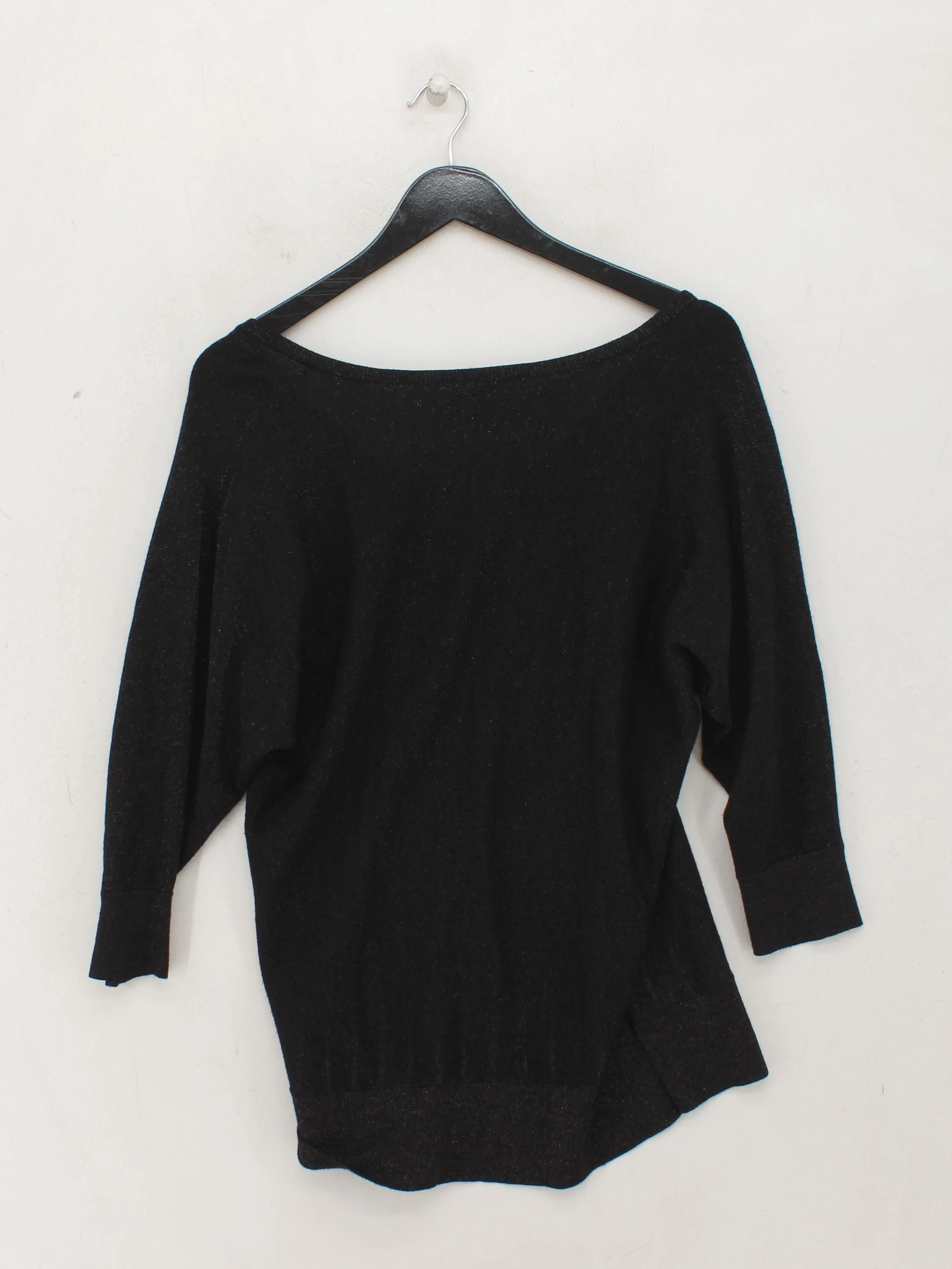 Hobbs Women's Top S Black 100% Other 3/4 Sleeve V-Neck Basic - Image 2