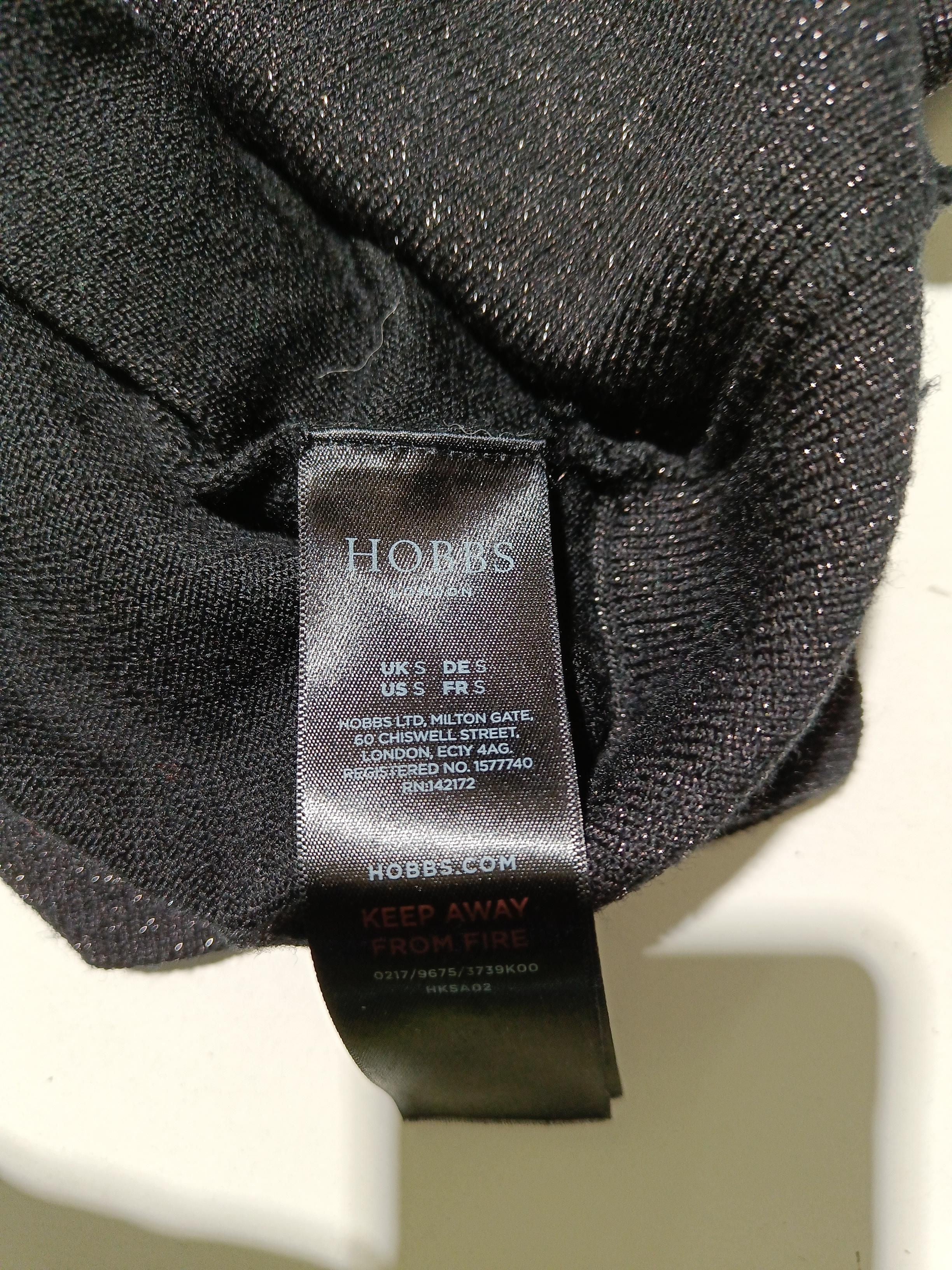 Hobbs Women's Top S Black 100% Other 3/4 Sleeve V-Neck Basic - Image 6