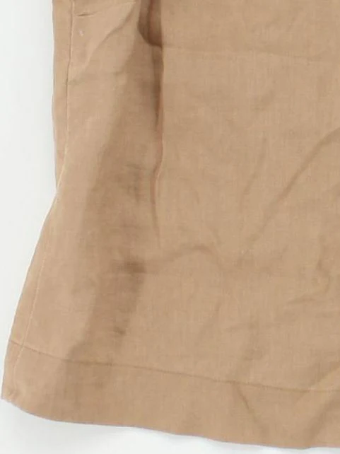 Hobbs Women's Top UK 12 Tan 100% Linen Sleeveless Collared Basic - Image 4
