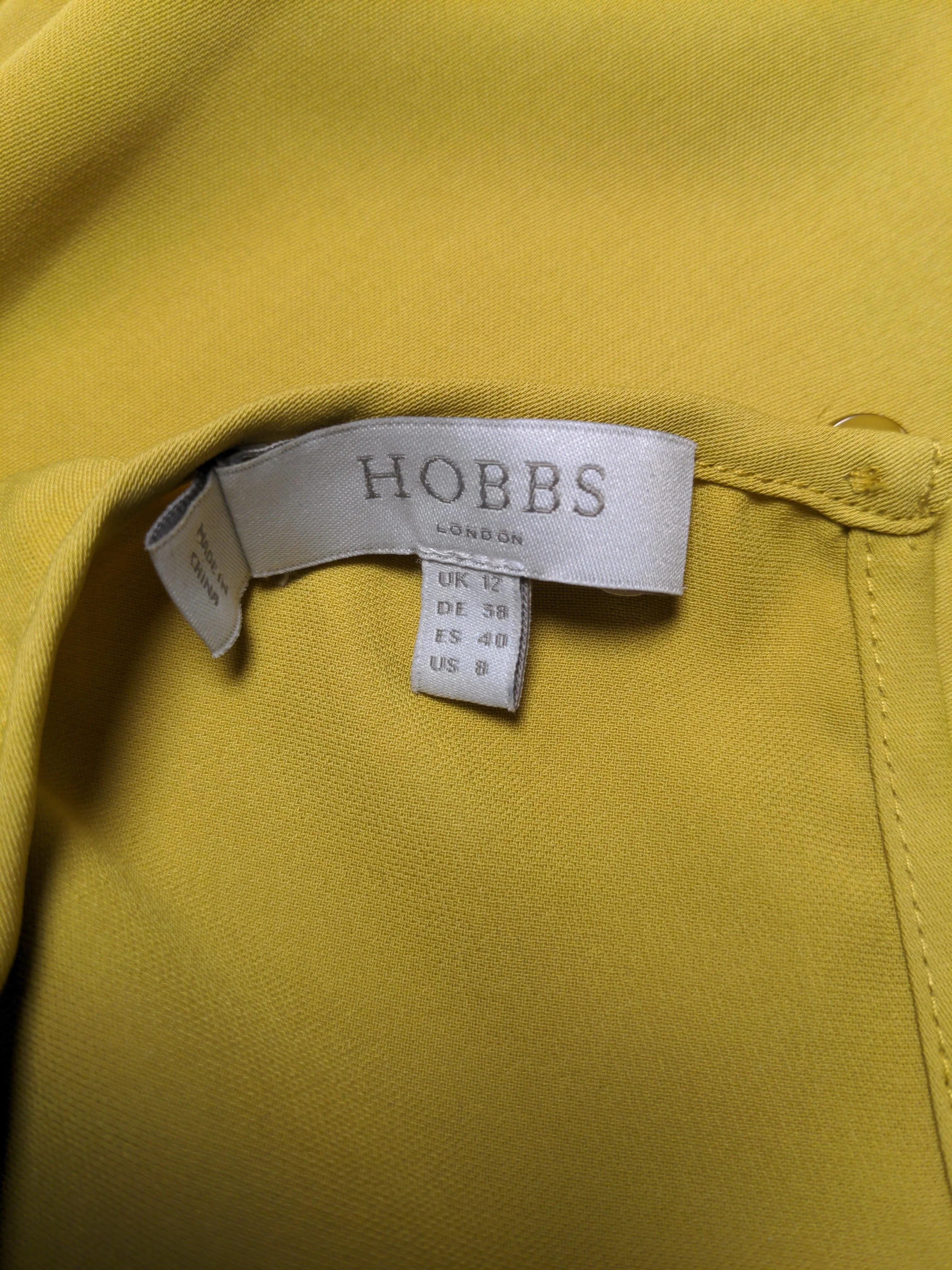 Hobbs Women's Top UK 12 Yellow 100% Other Sleeveless Round Neck Basic - Image 5
