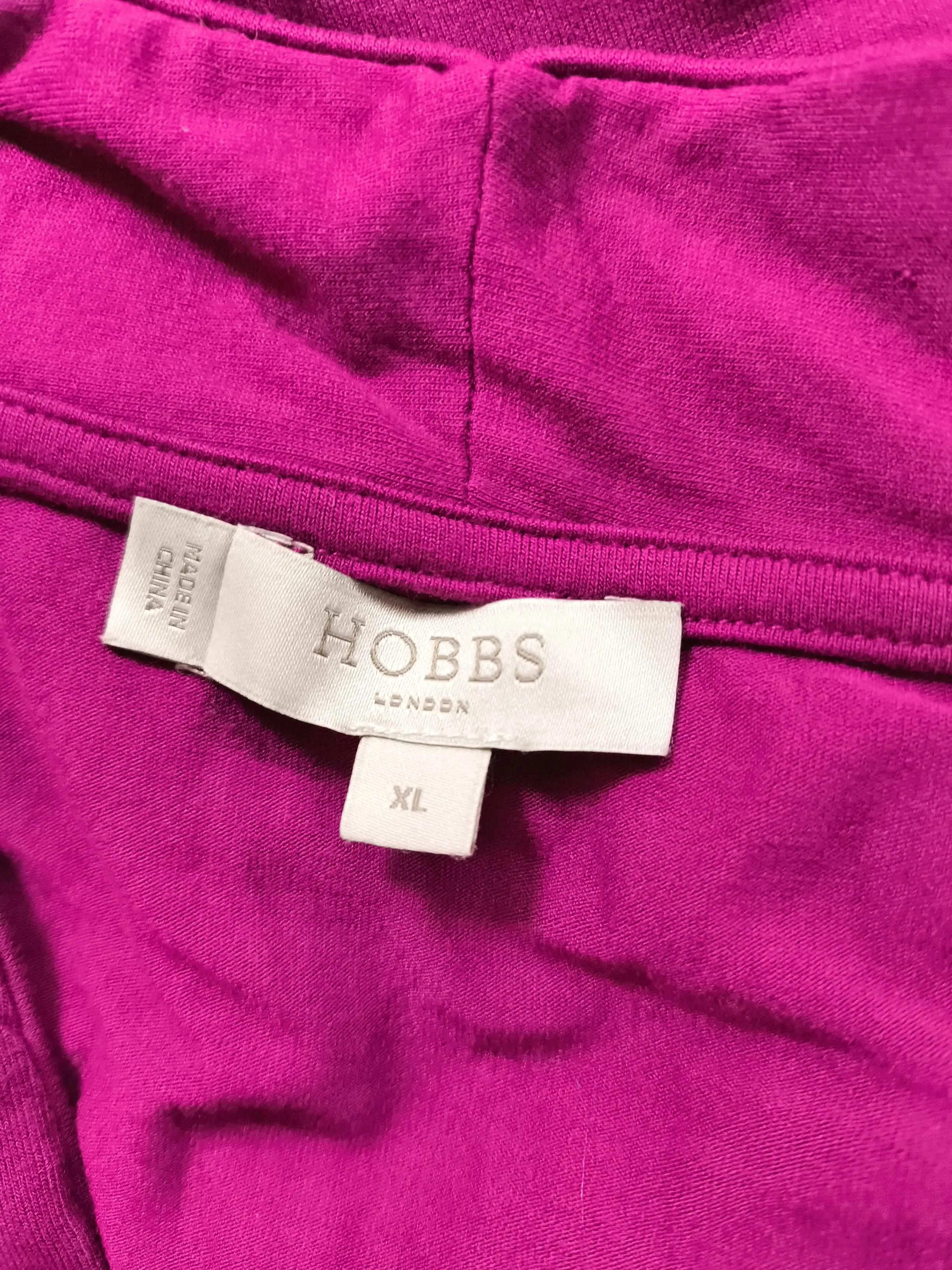 Hobbs Women's Top XL Red Viscose with Elastane 3/4 Sleeve V-Neck Basic - Image 6