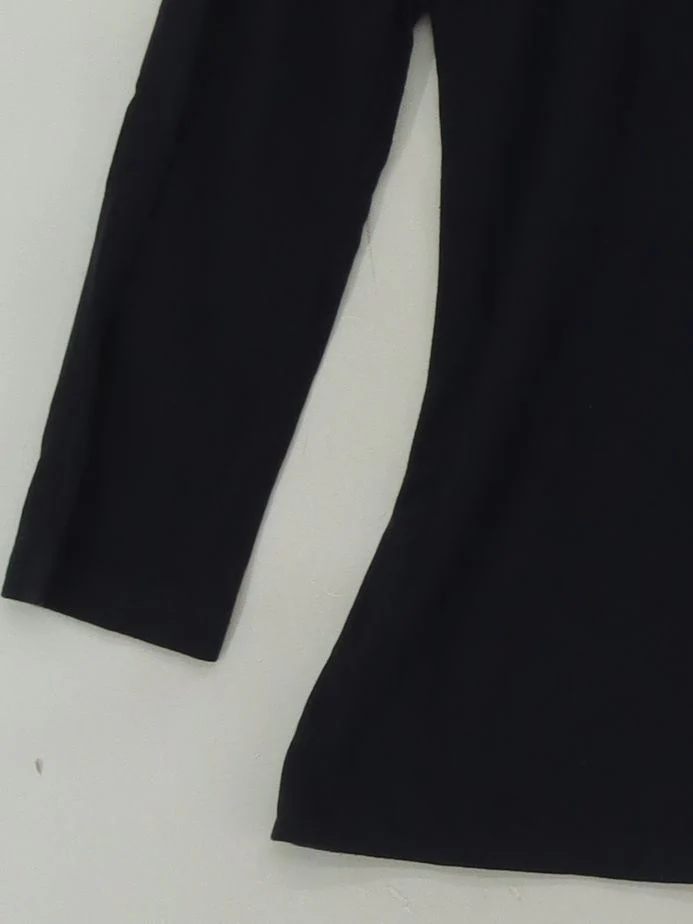 Hobbs Women's Top XS Black Viscose with Elastane 3/4 Sleeve Round Neck Basic - Image 4