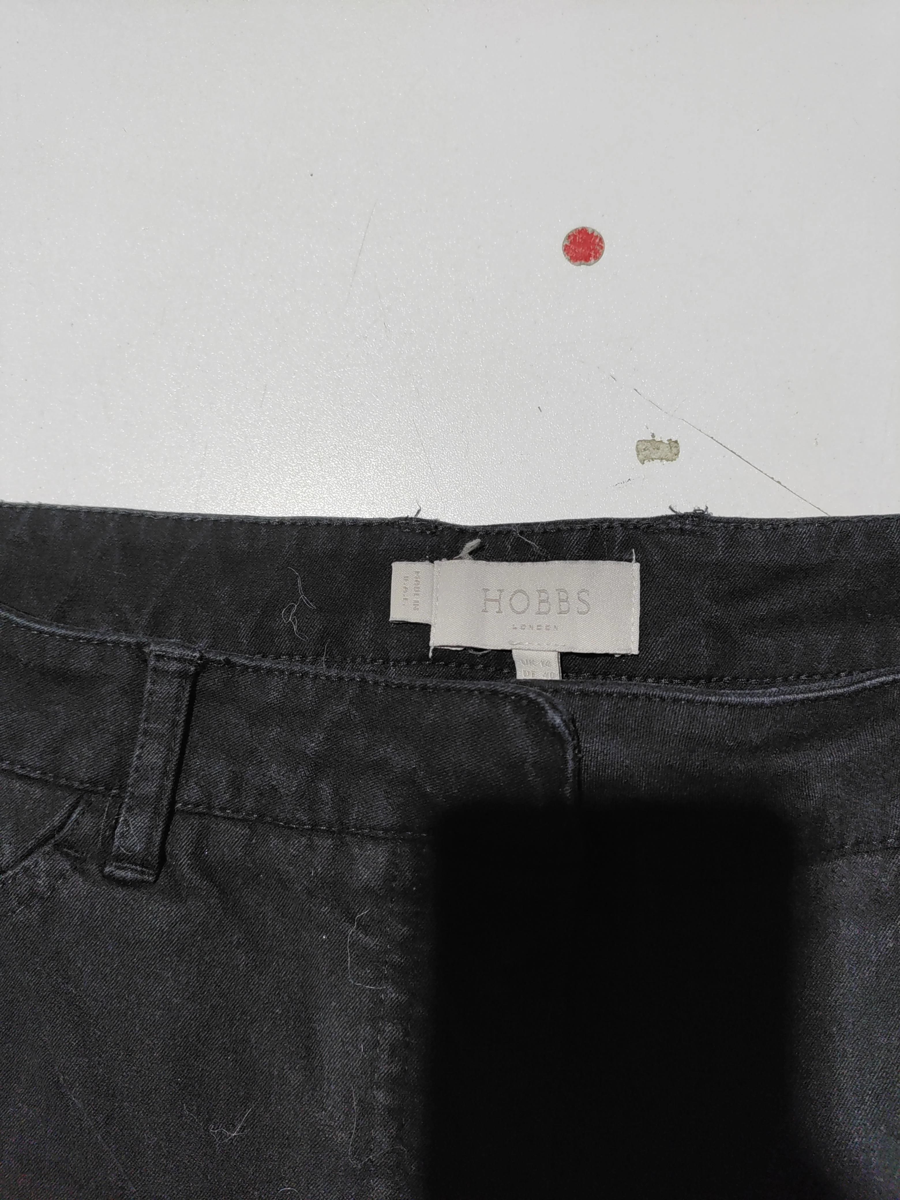 Hobbs Women's Trousers M Black 100% Other Straight Chino - Image 6