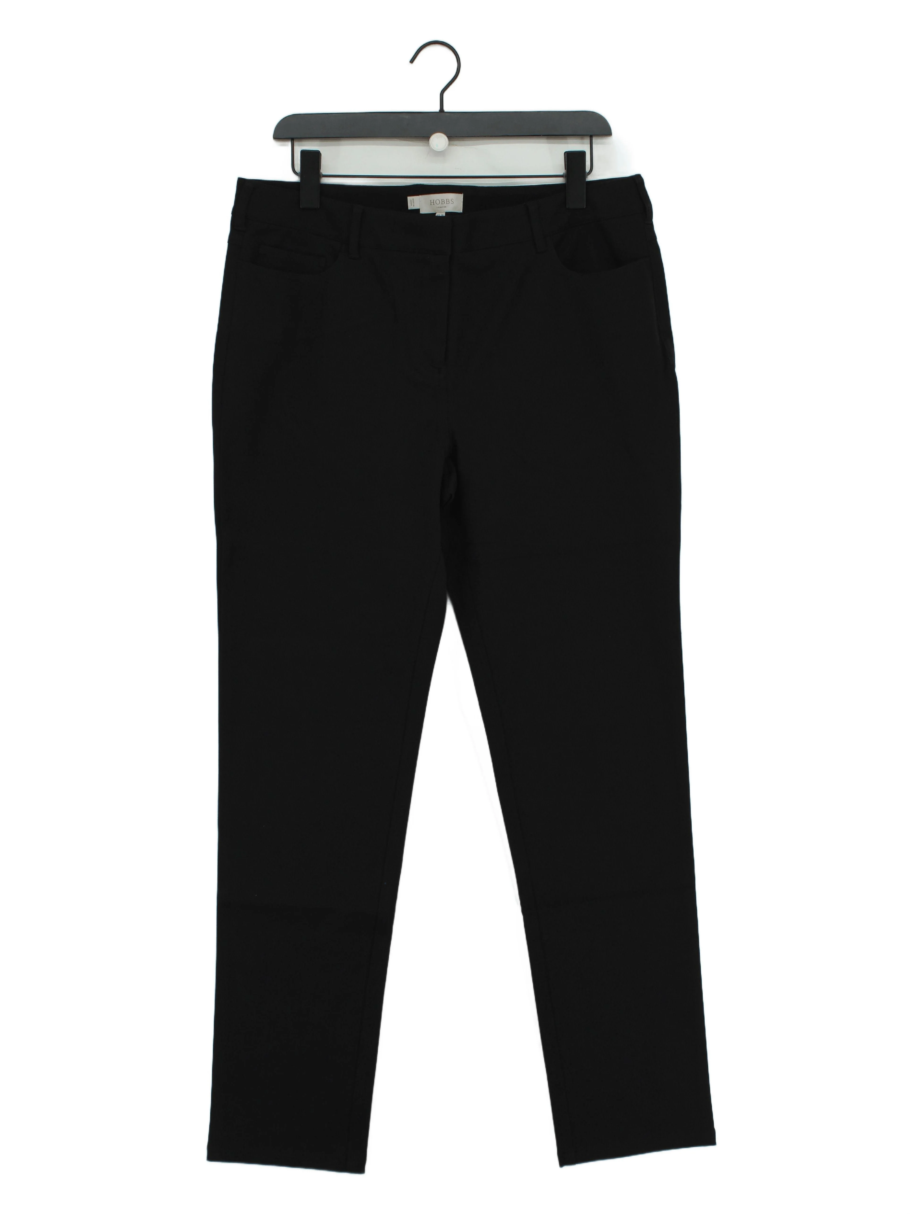 Hobbs Women's Trousers UK 16 Black Viscose New with tags