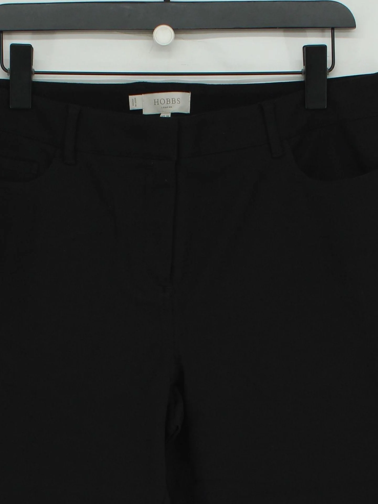 Hobbs Women's Trousers UK 16 Black Viscose New with tags - Image 3