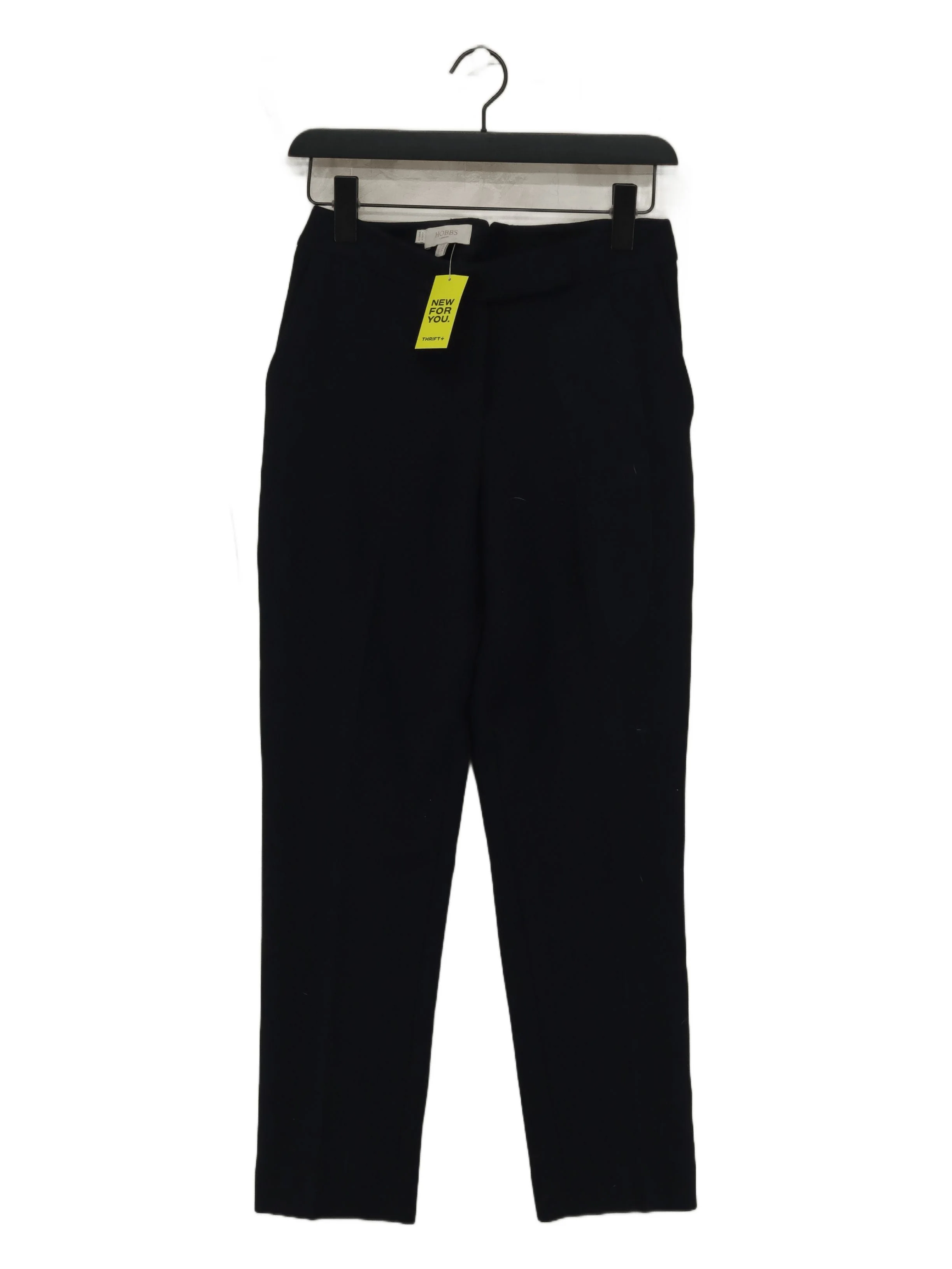 Hobbs Women's Trousers UK 8 Black 100% Other Straight Chino