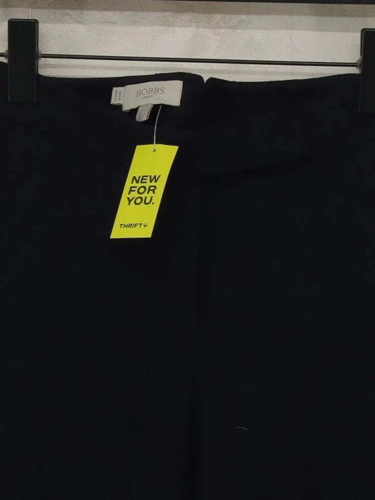 Hobbs Women's Trousers UK 8 Black 100% Other Straight Chino - Image 3
