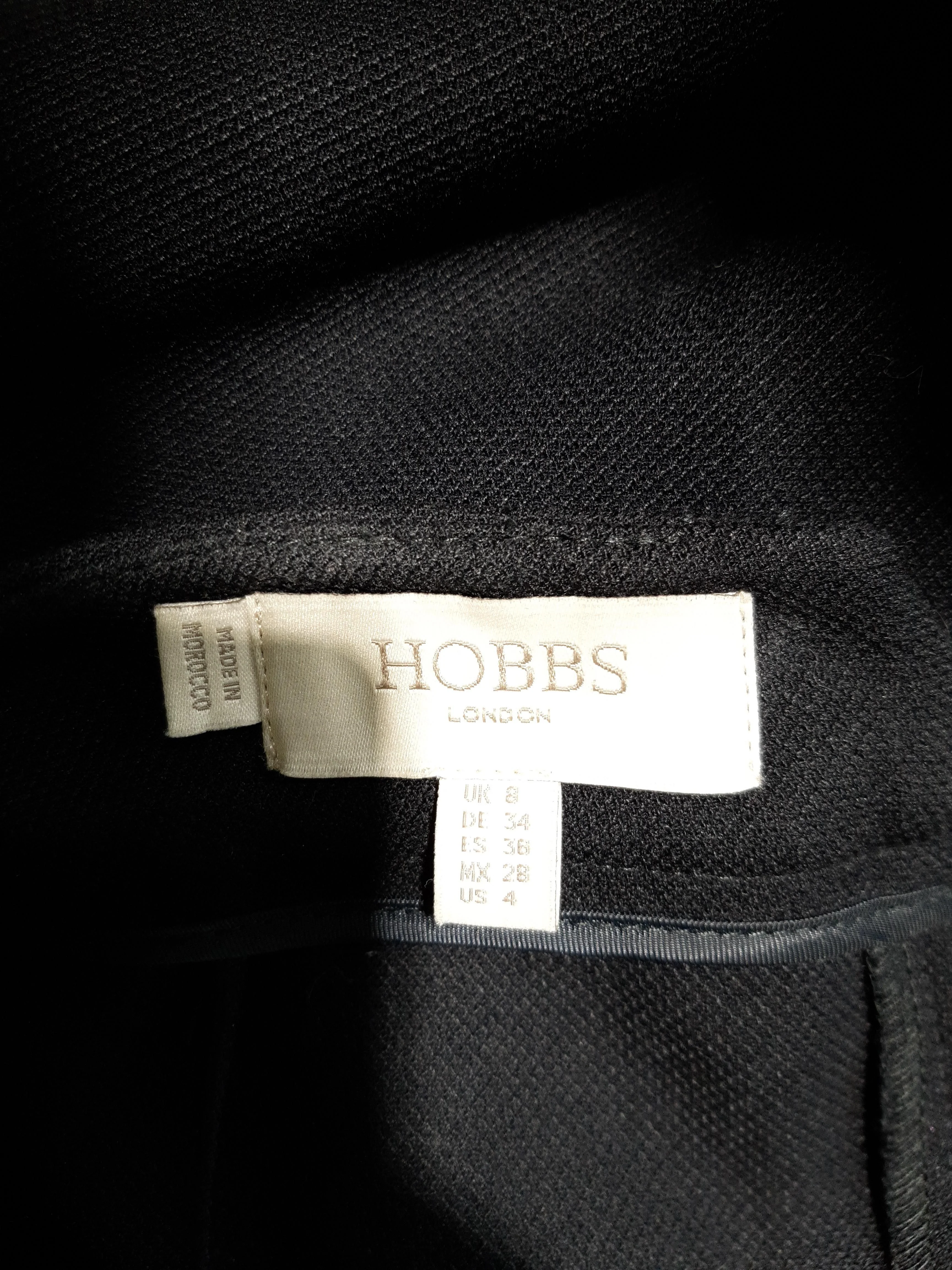 Hobbs Women's Trousers UK 8 Black 100% Other Straight Chino - Image 5