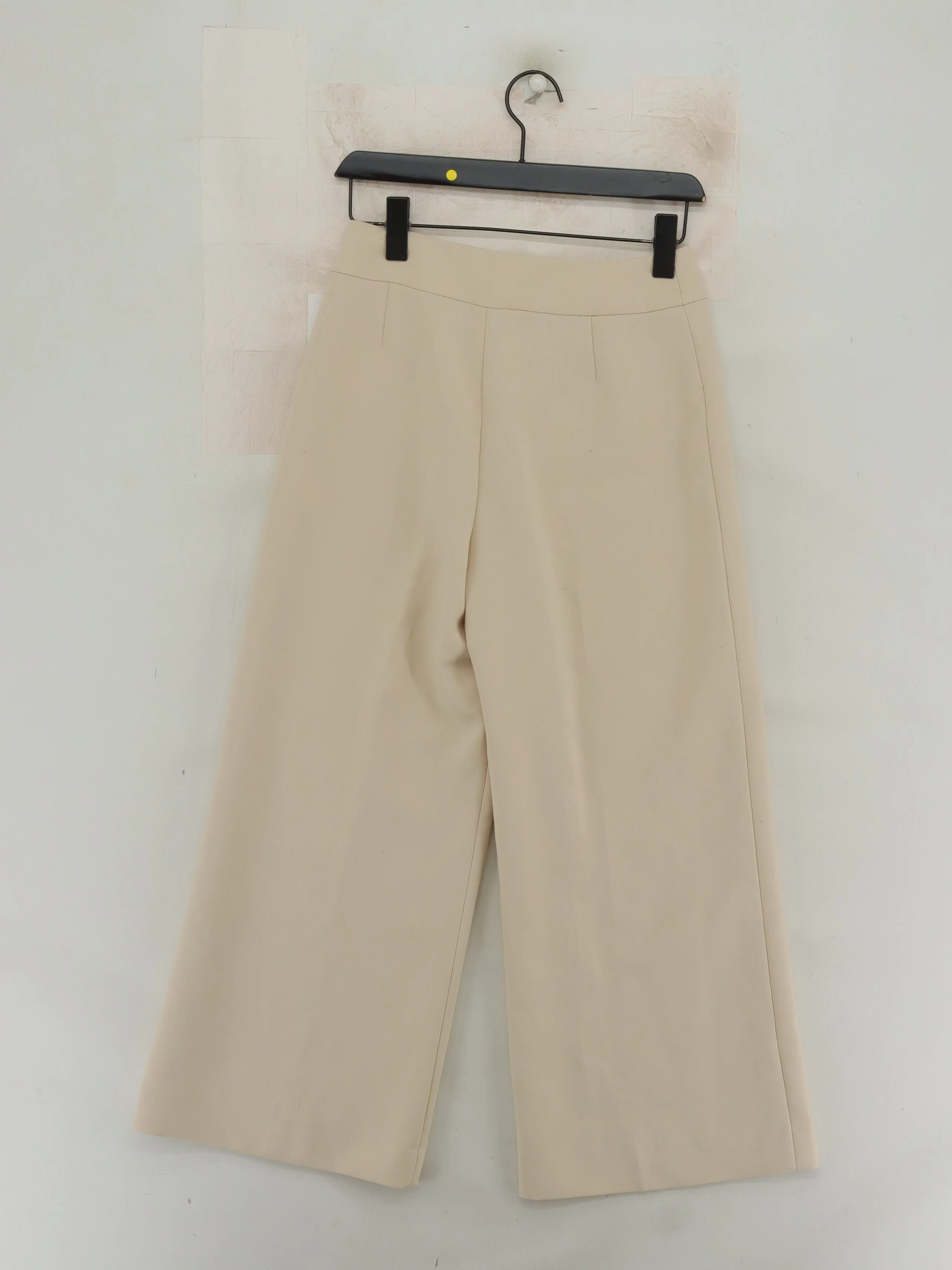 Hobbs Women's Trousers UK 8 Cream Polyester with Viscose, Elastane Cropped - Image 2