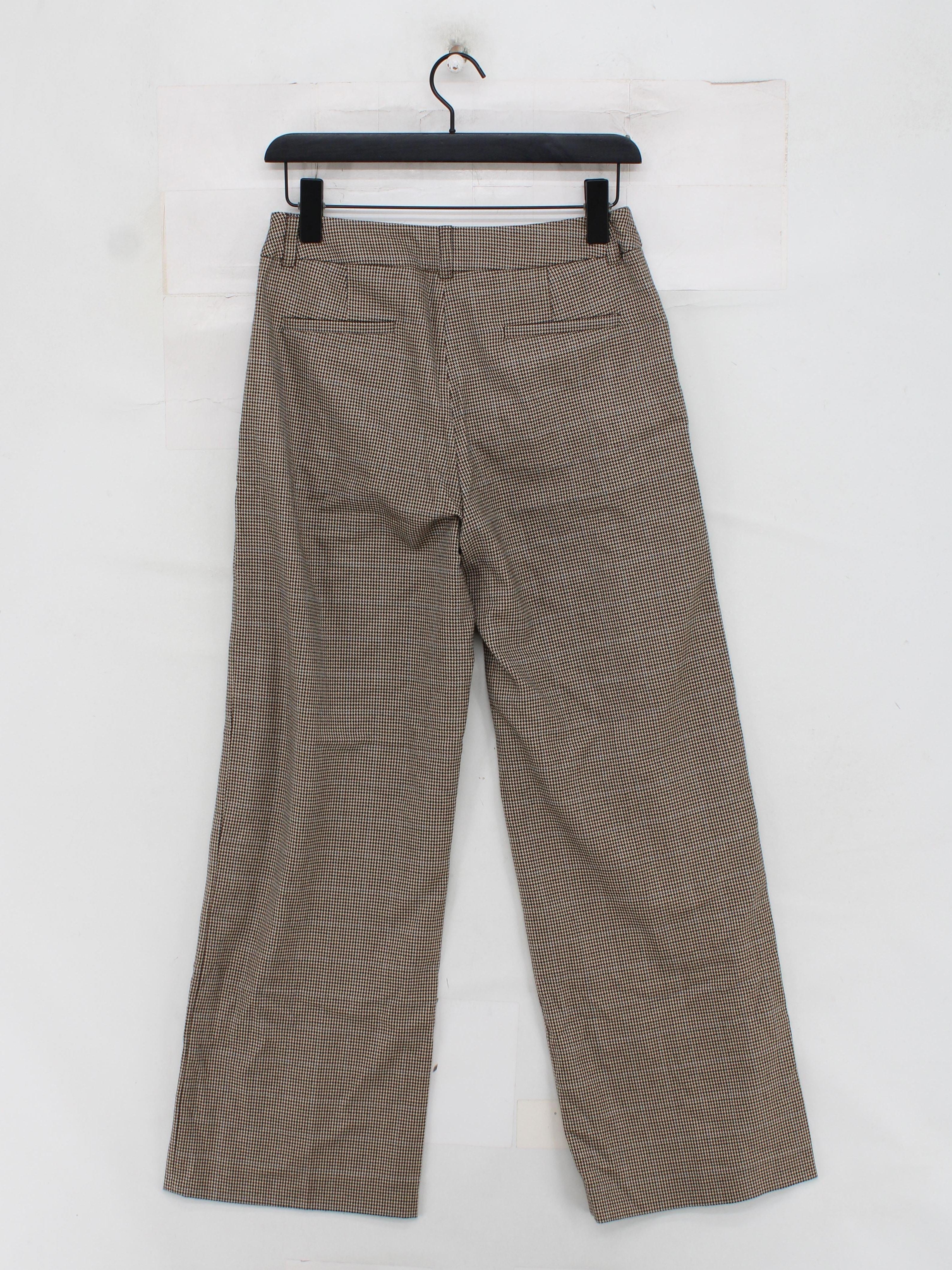 Hobbs Women's Trousers UK 8 Multi Checkered 100% Other Wide-Leg Chino - Image 2