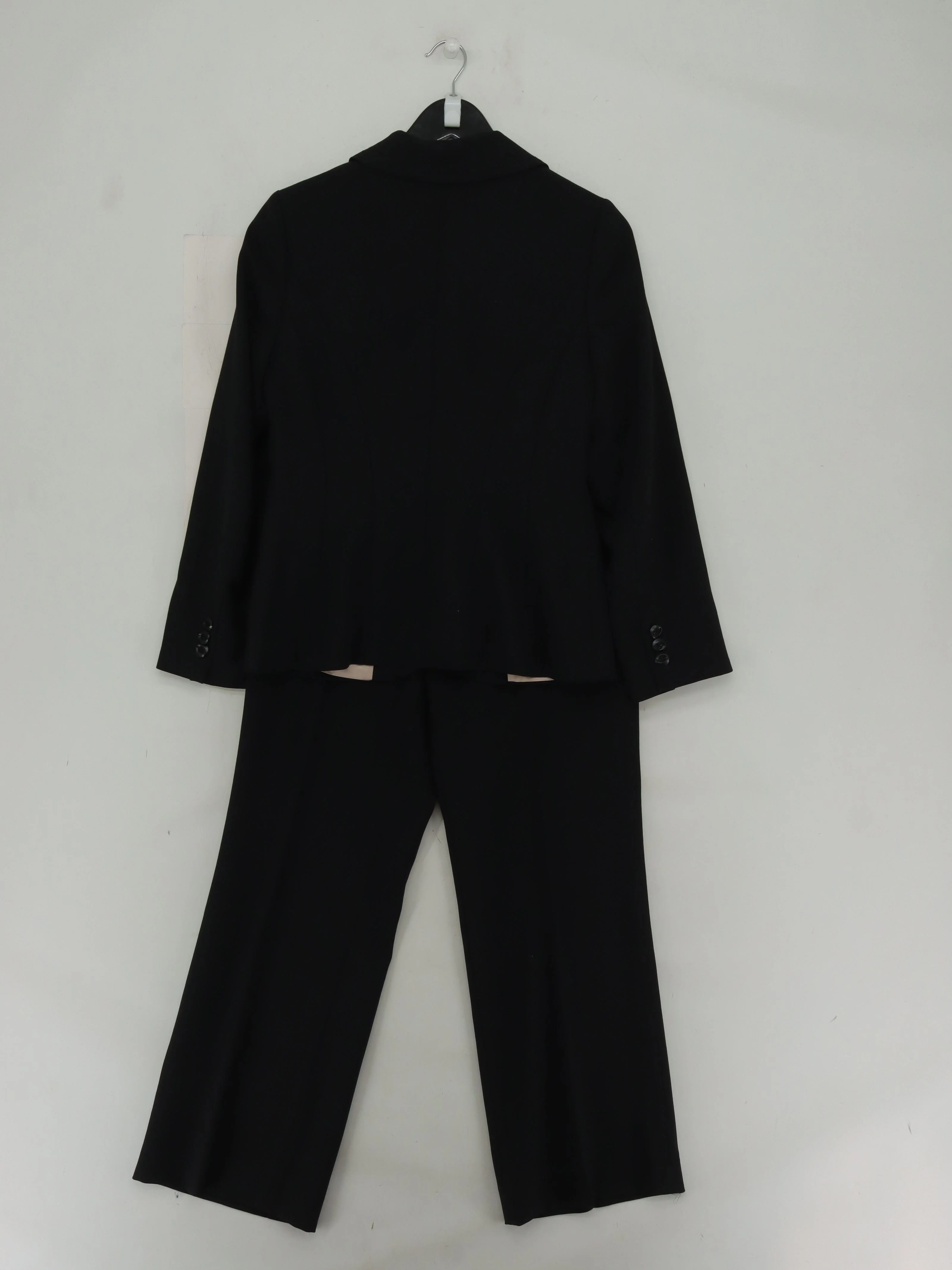Hobbs Women's Two Piece Suit UK 10 Black 100% Wool Trouser Suit - Image 2