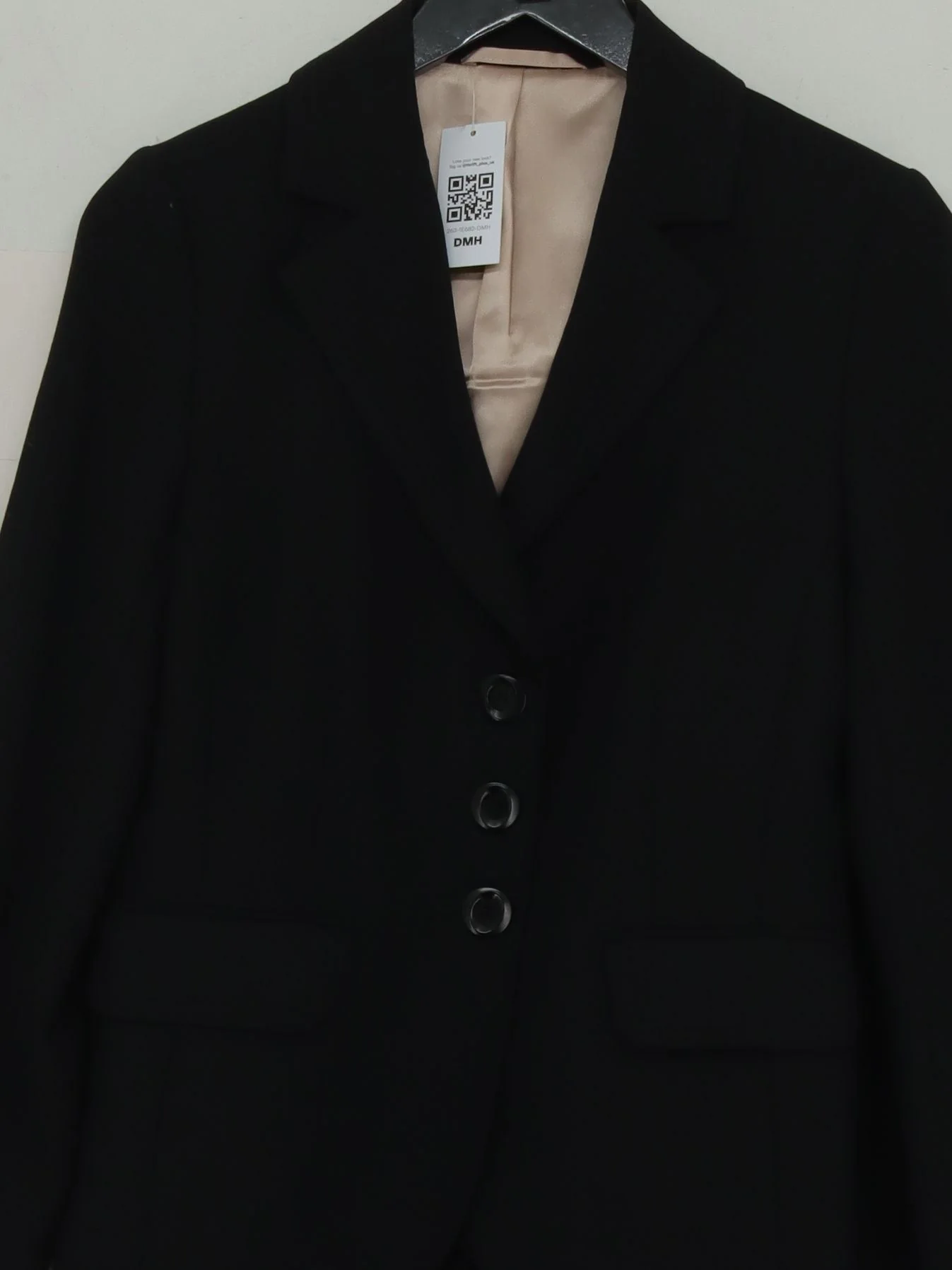 Hobbs Women's Two Piece Suit UK 10 Black 100% Wool Trouser Suit - Image 3