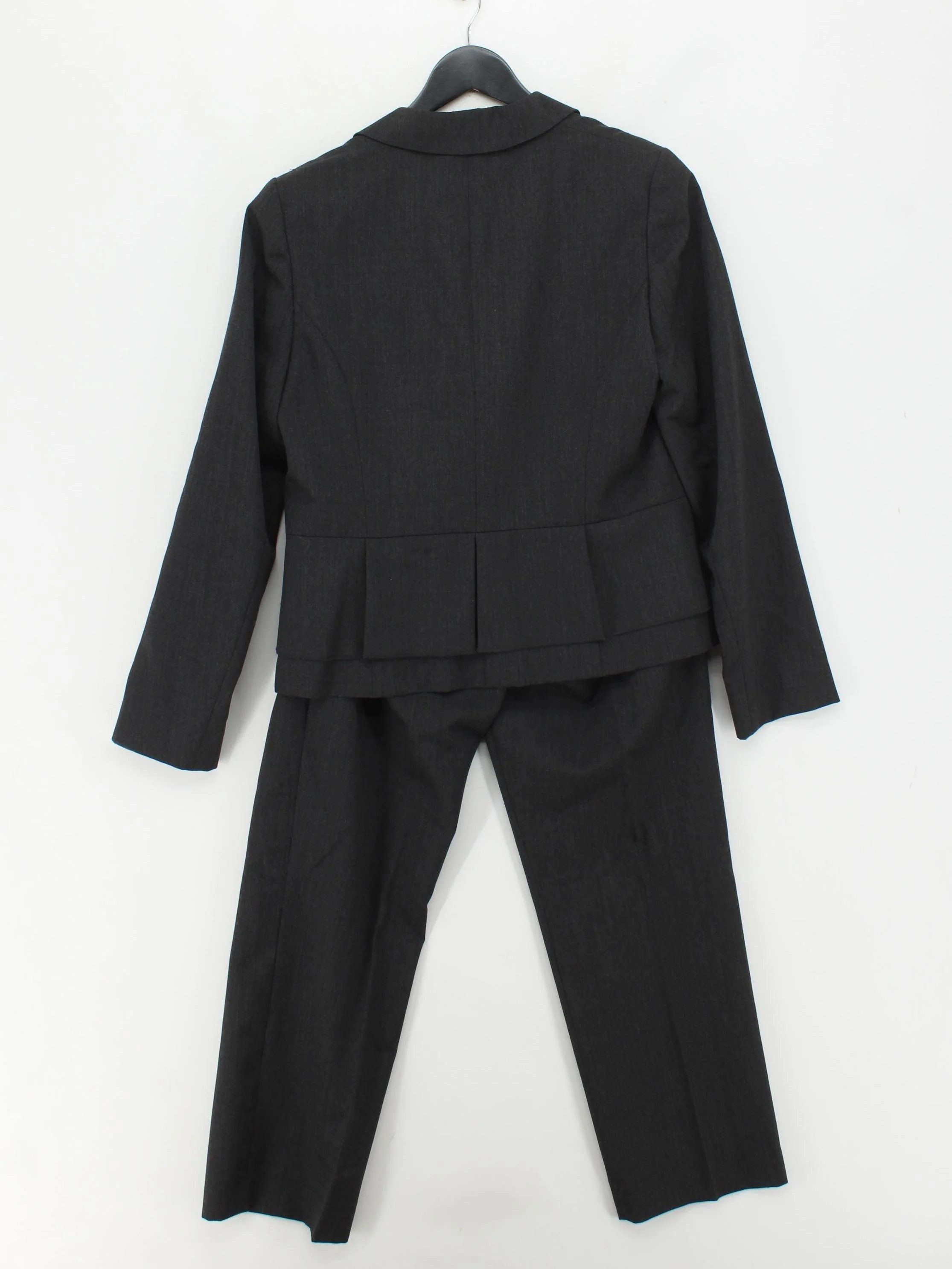 Hobbs Women's Two Piece Suit UK 12 Grey Wool with Polyester Trouser Suit - Image 2