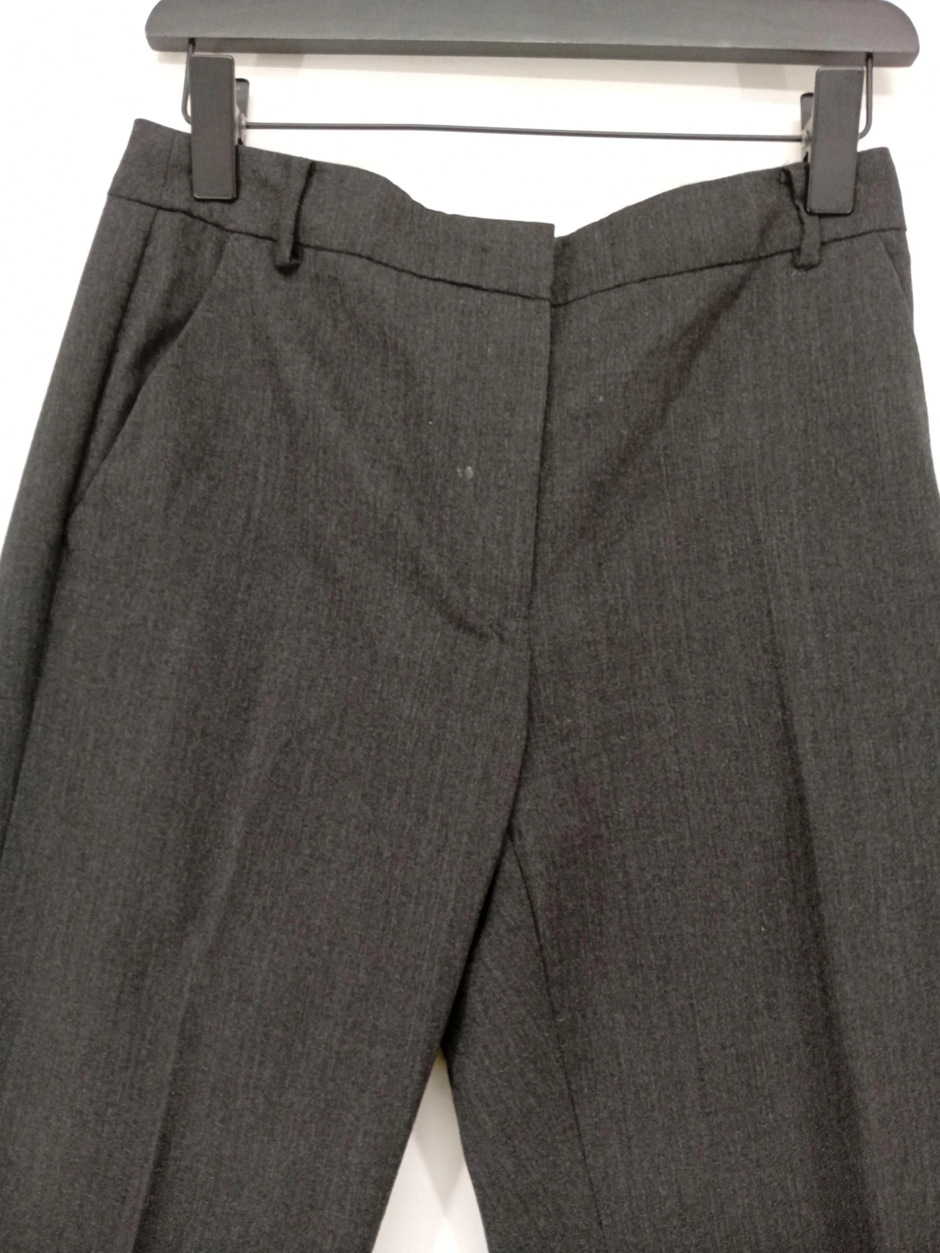 Hobbs Women's Two Piece Suit UK 12 Grey Wool with Polyester Trouser Suit - Image 5
