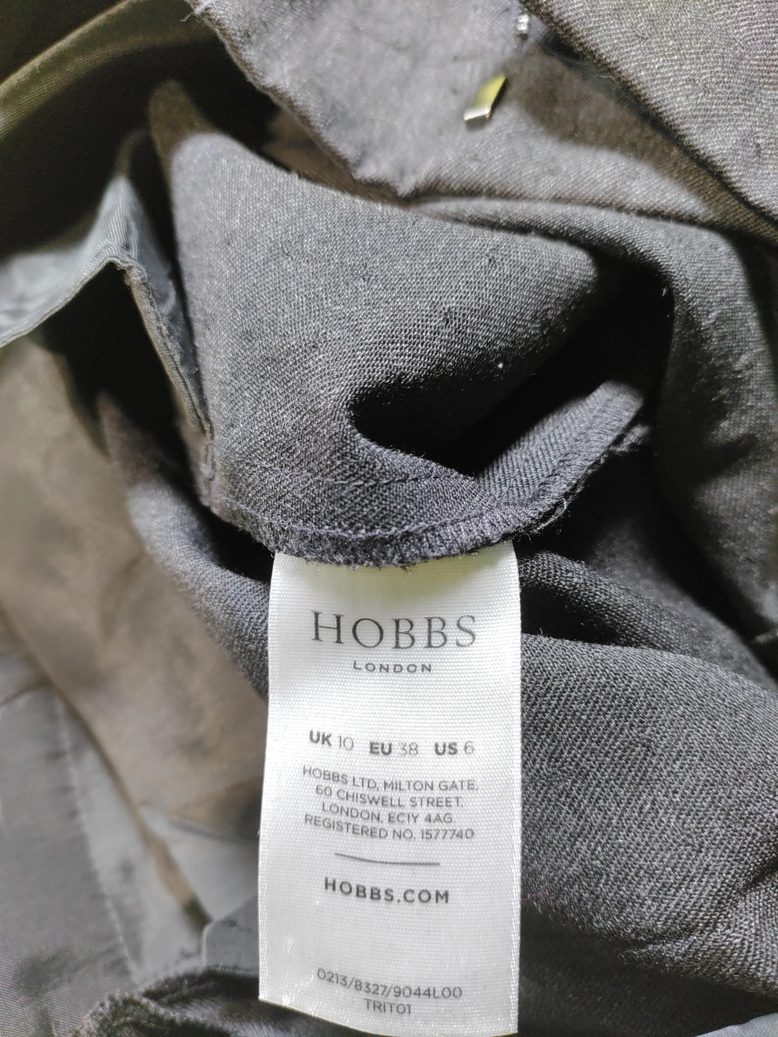 Hobbs Women's Two Piece Suit UK 12 Grey Wool with Polyester Trouser Suit - Image 7
