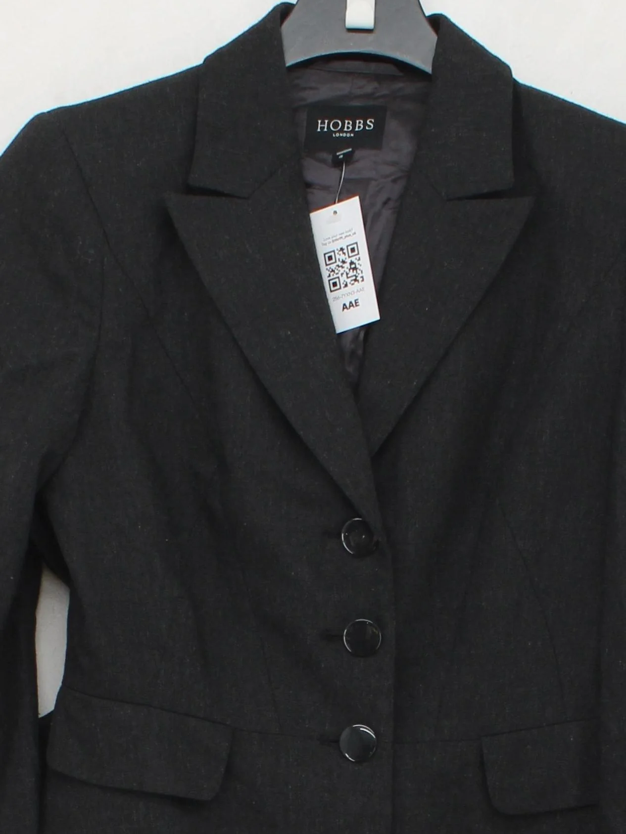 Hobbs Women's Two Piece Suit UK 8 Grey Wool - Image 3
