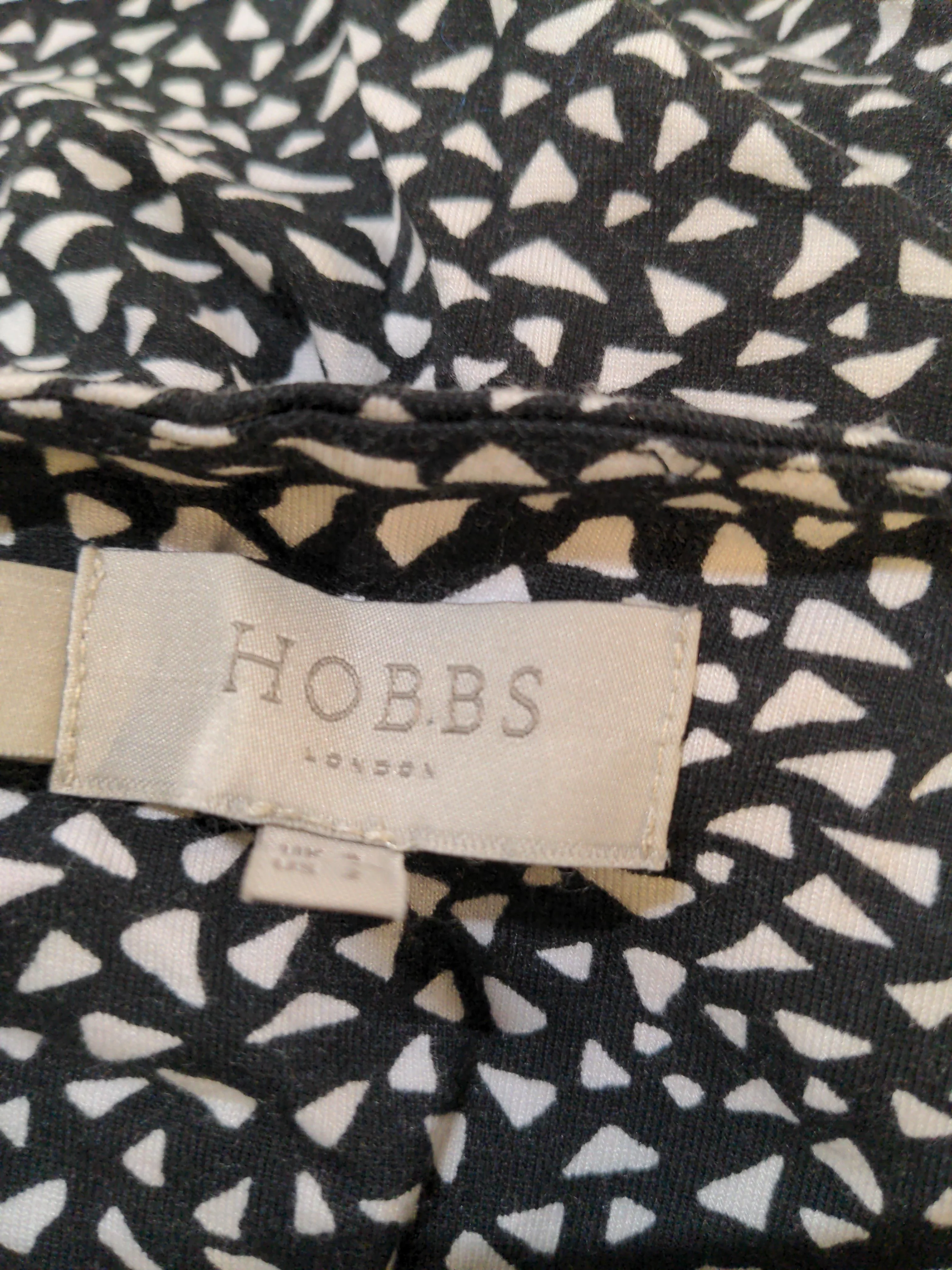 Hobbs Wrap Midi Dress M in Black - Image 5