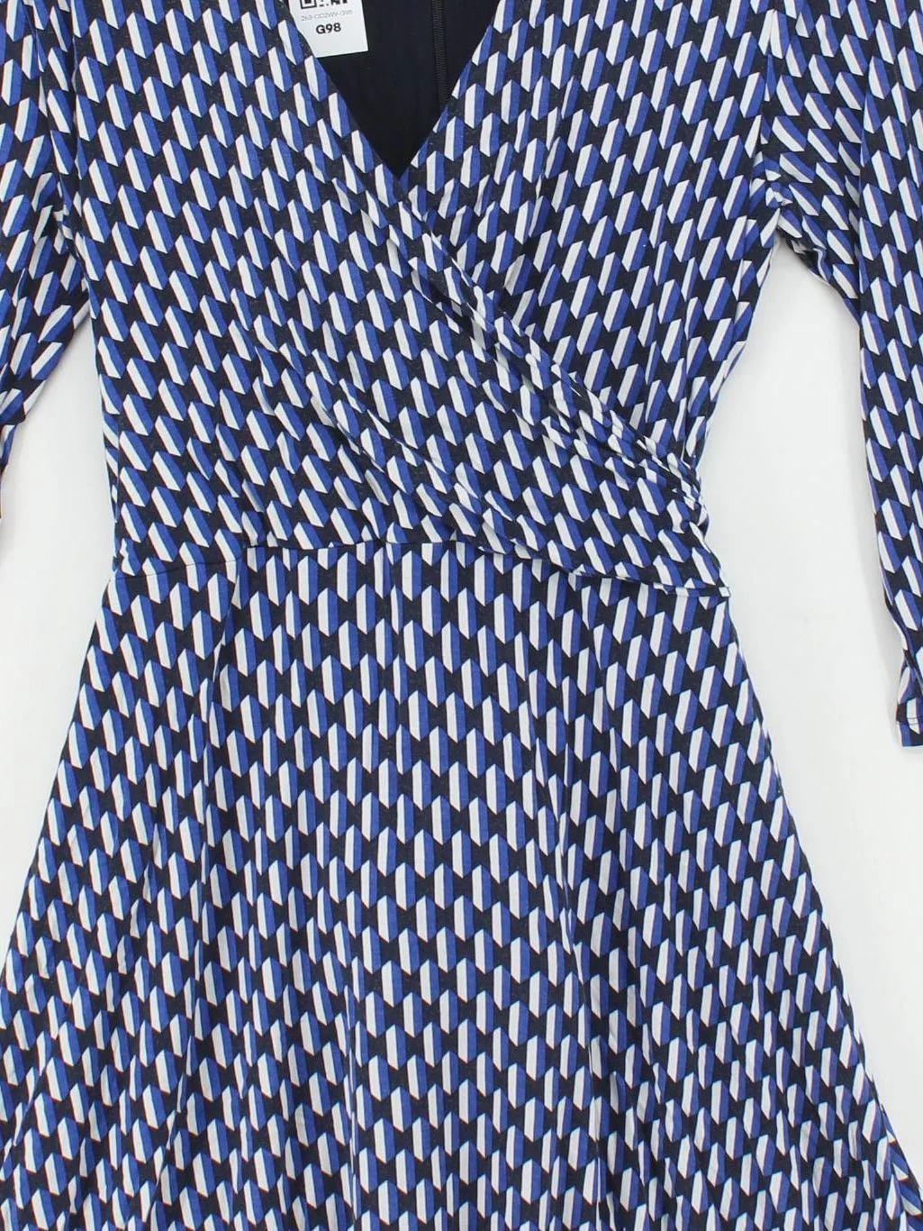 Hobbs Wrap Midi Dress UK14 in Blue - Image 3