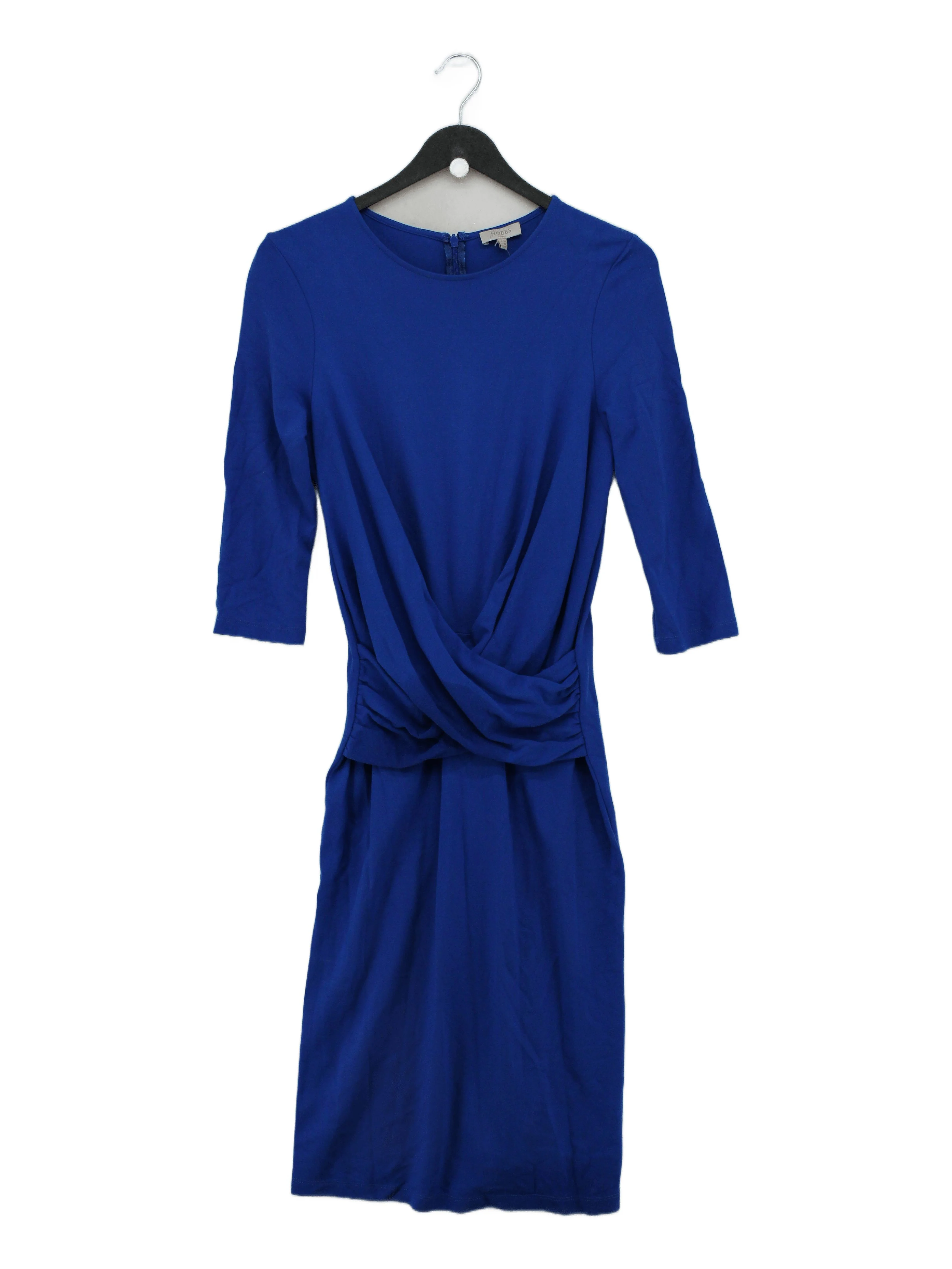 Hobbs Wrap Midi Dress UK14 in Blue