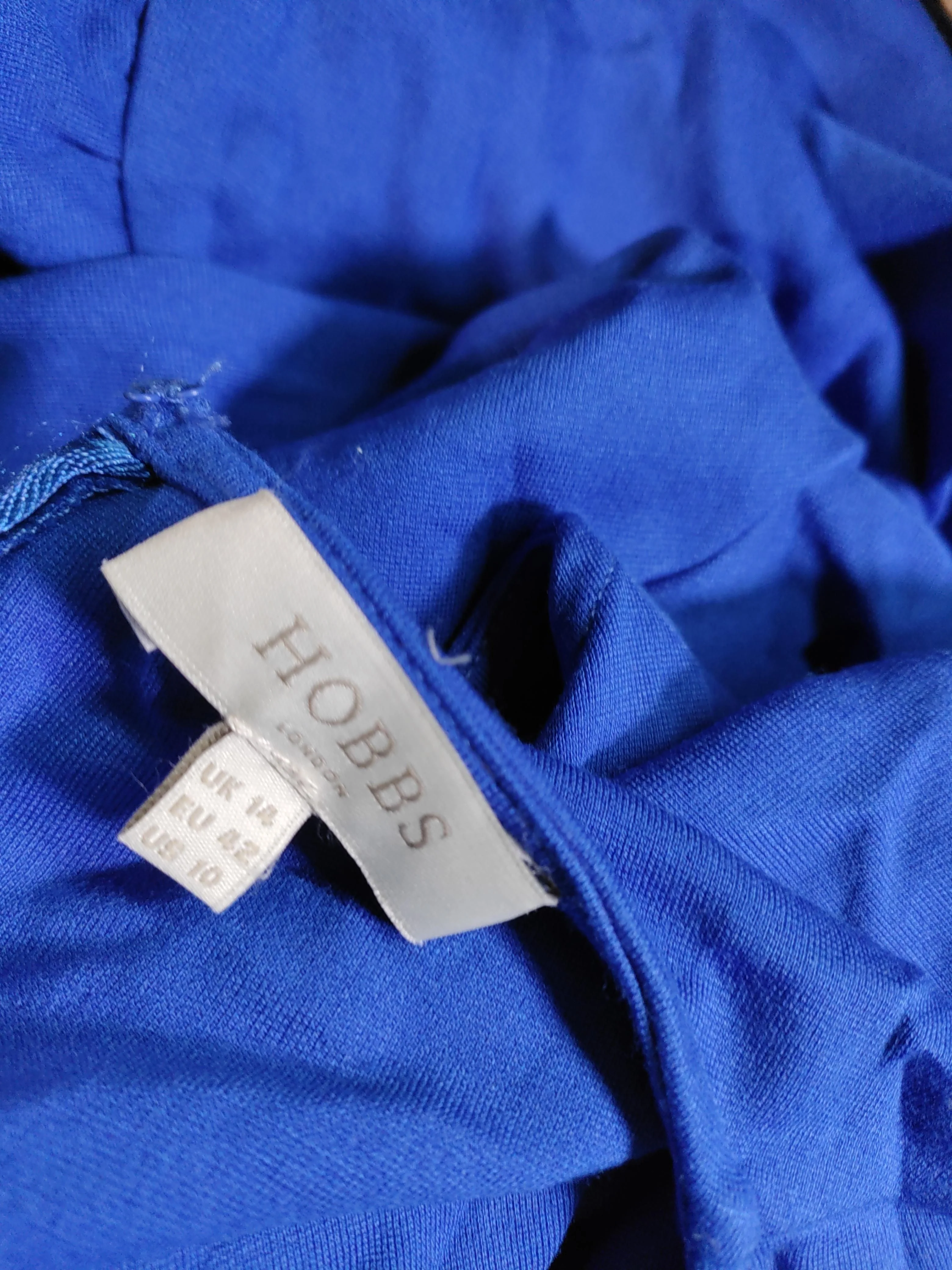Hobbs Wrap Midi Dress UK14 in Blue - Image 5