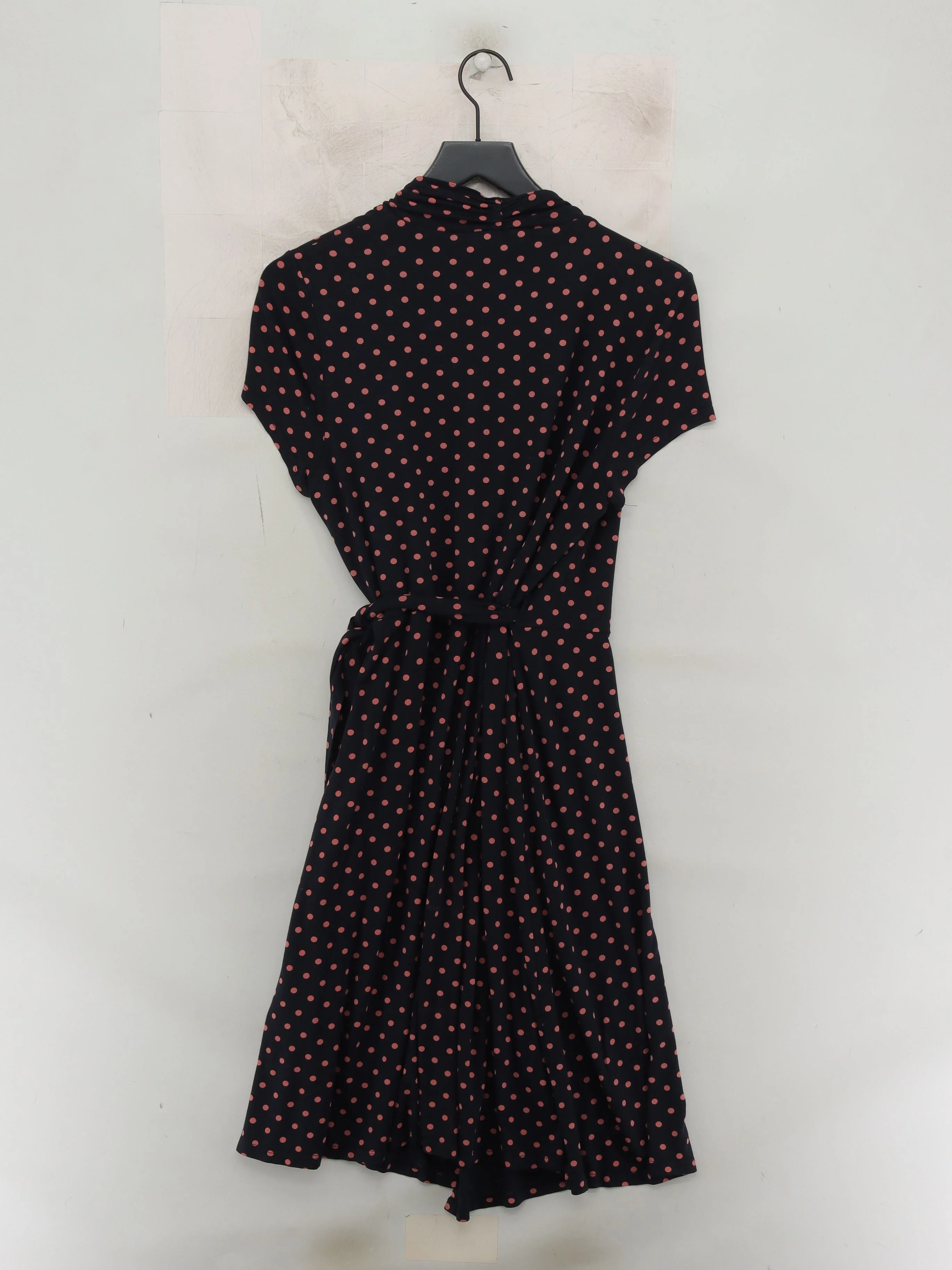 Hobbs Wrap Mini Dress UK16 in Black - Image 2