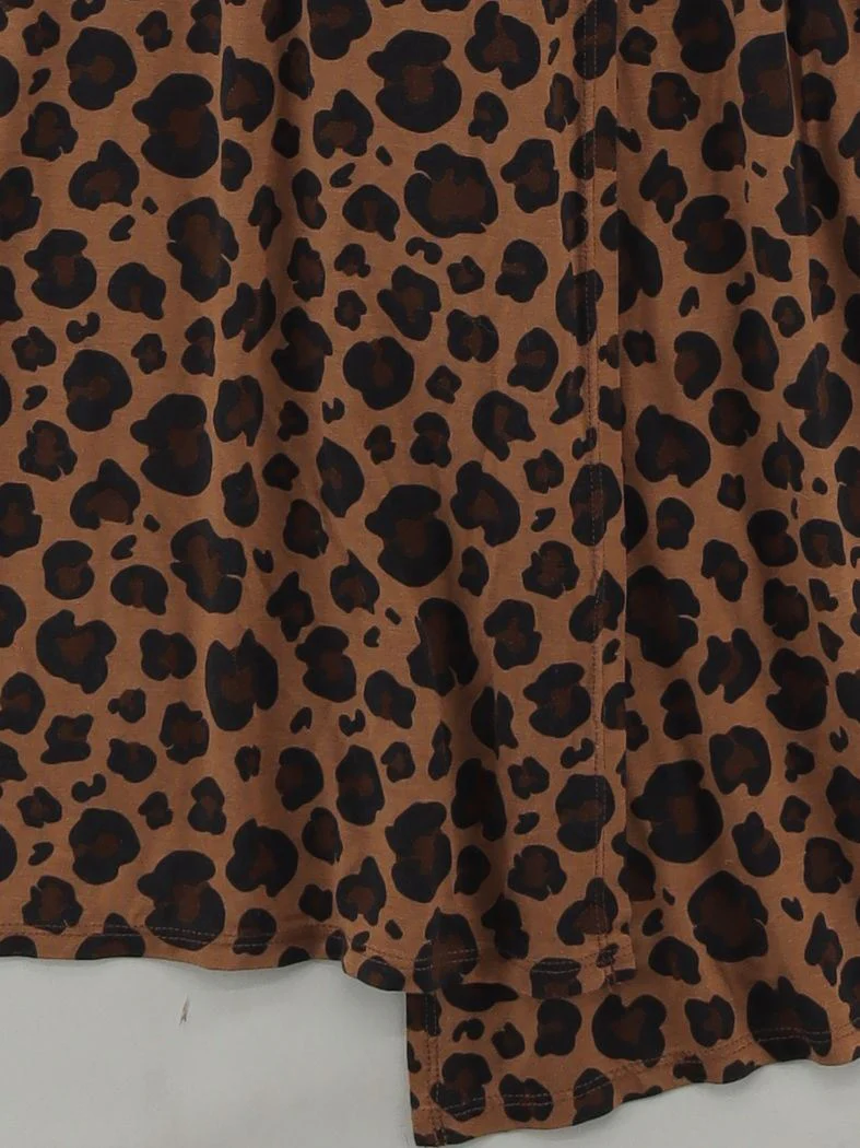 Hobbs Wrap Mini Dress UK16 in Brown - Image 4