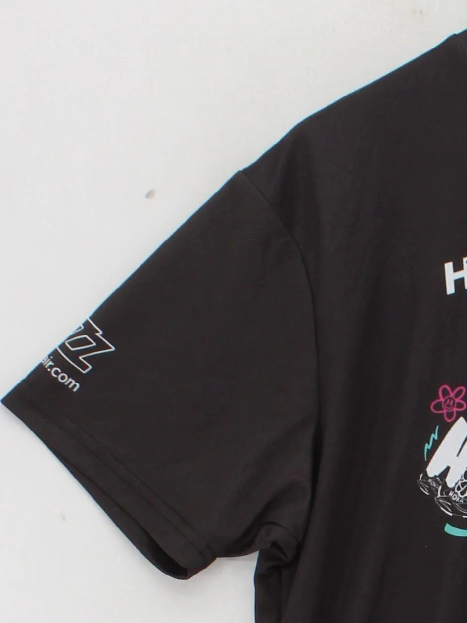 Hoka Men's T-Shirt XXL Black Graphic 100% Polyester Round Neck Basic - Image 4