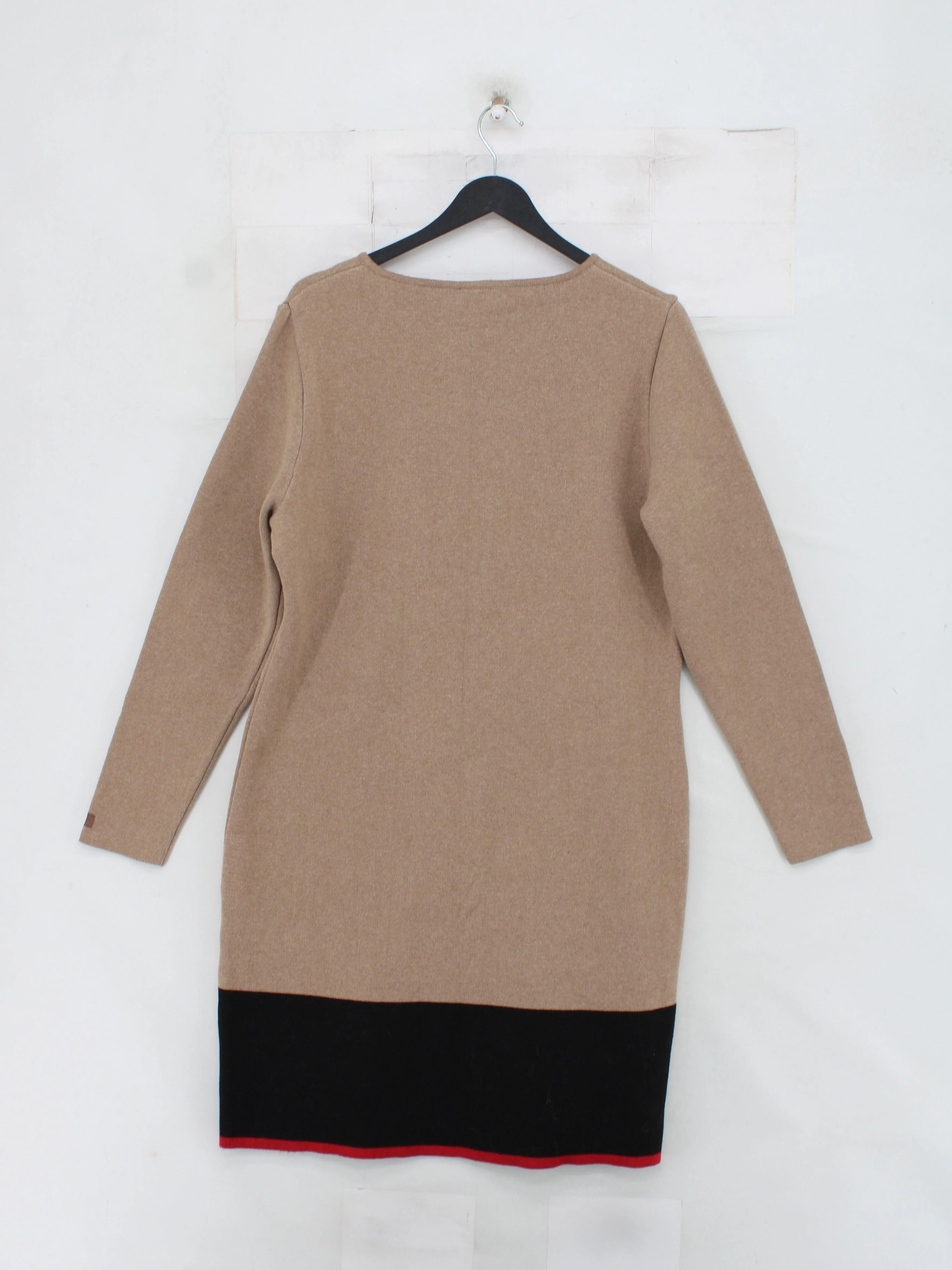 Holebrook Sweden Jumper Mini Dress XL in Tan - Image 2