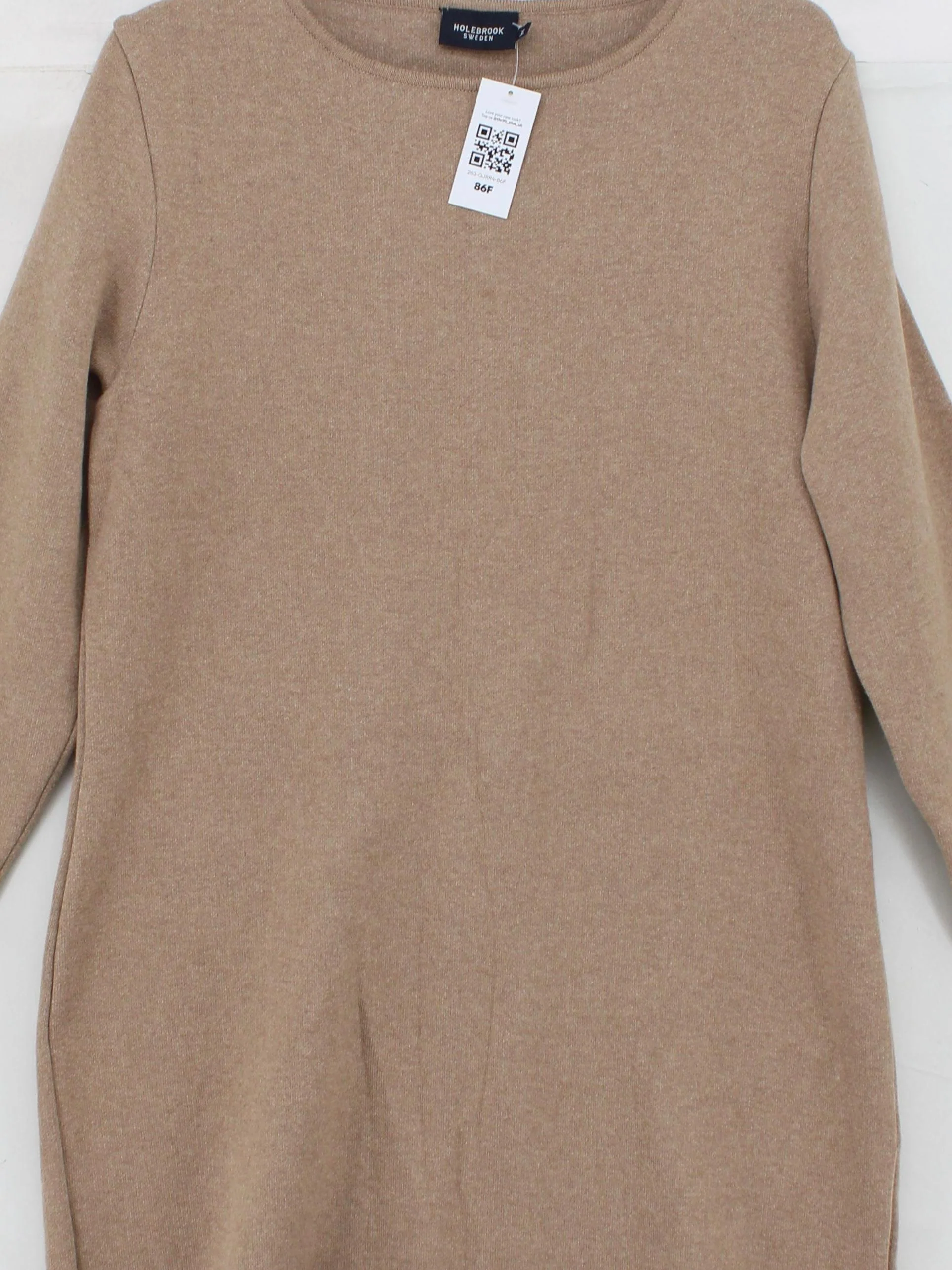 Holebrook Sweden Jumper Mini Dress XL in Tan - Image 3
