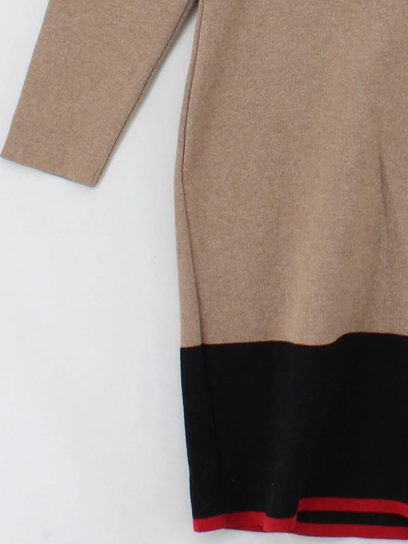 Holebrook Sweden Jumper Mini Dress XL in Tan - Image 4