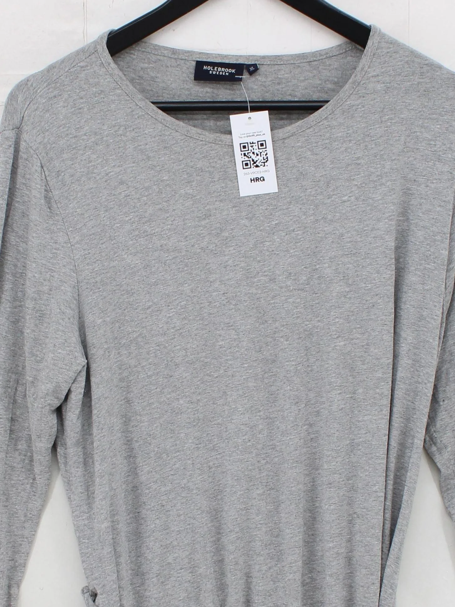 Holebrook Sweden T-Shirt Mini Dress XL in Grey - Image 3