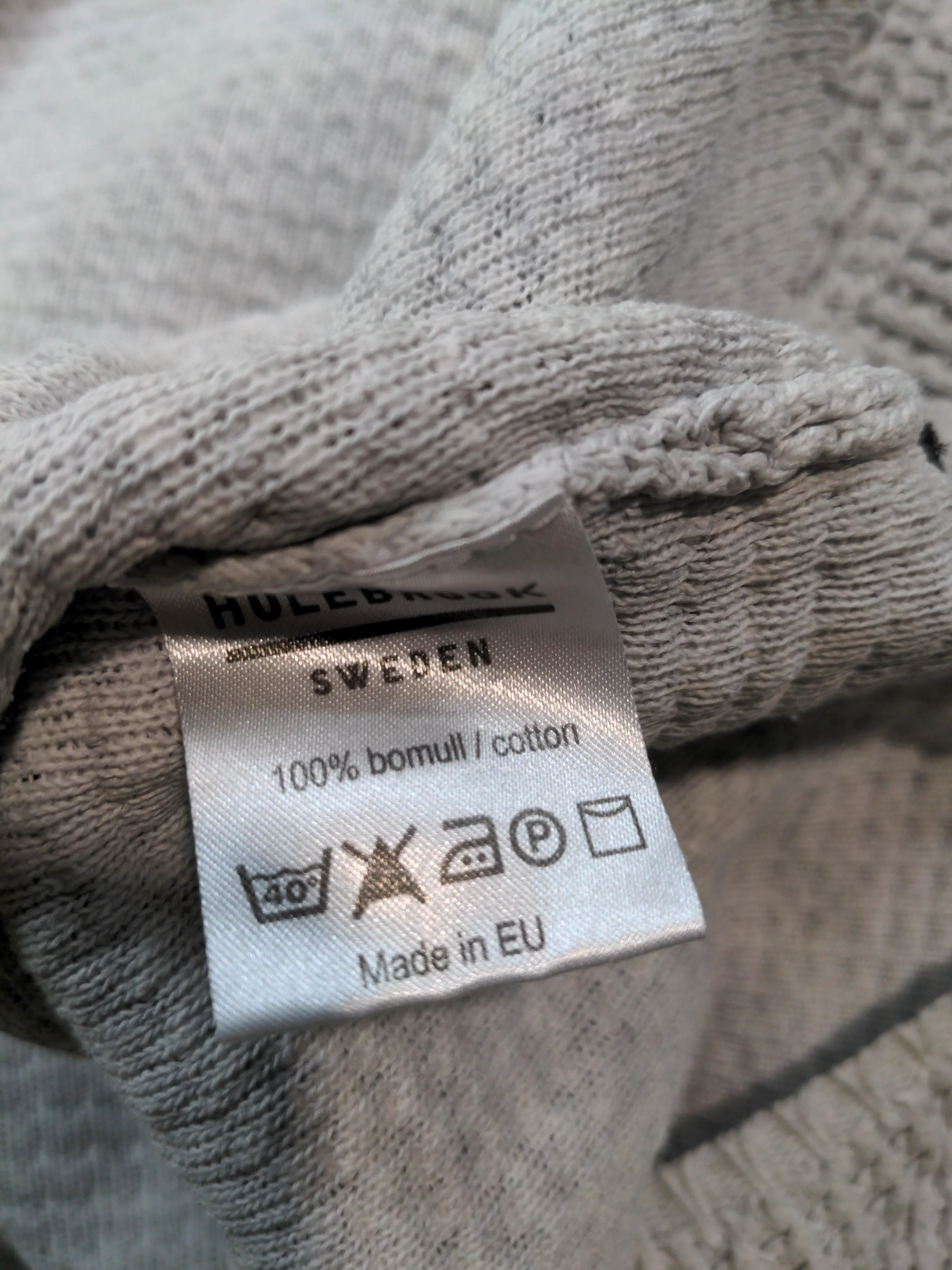 Holebrook Sweden Women's Jumper XL Grey 100% Cotton Crew Neck Pullover - Image 7