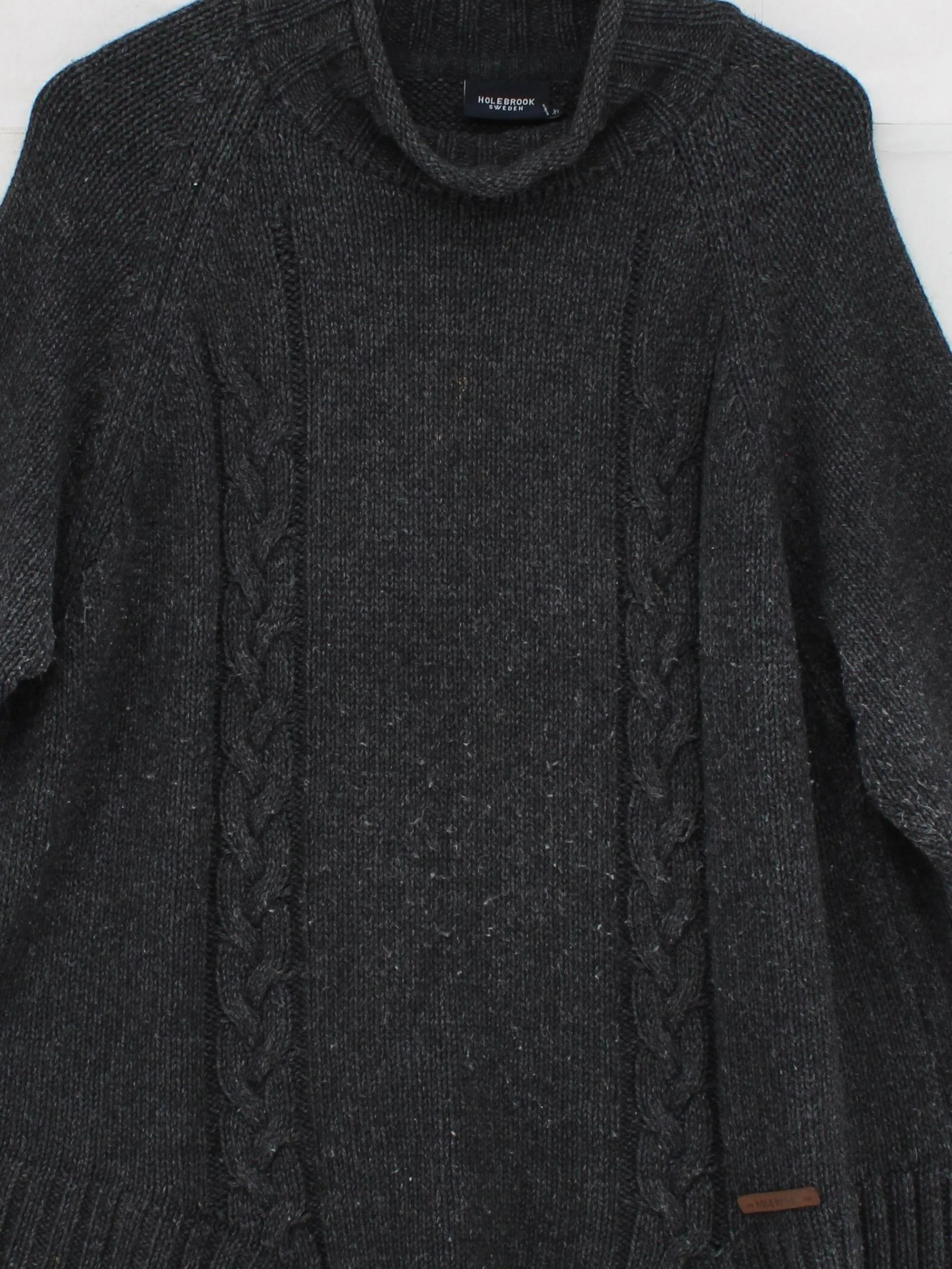 Holebrook Sweden Women's Jumper XL Grey Wool with Polyamide Roll Neck Pullover - Image 3
