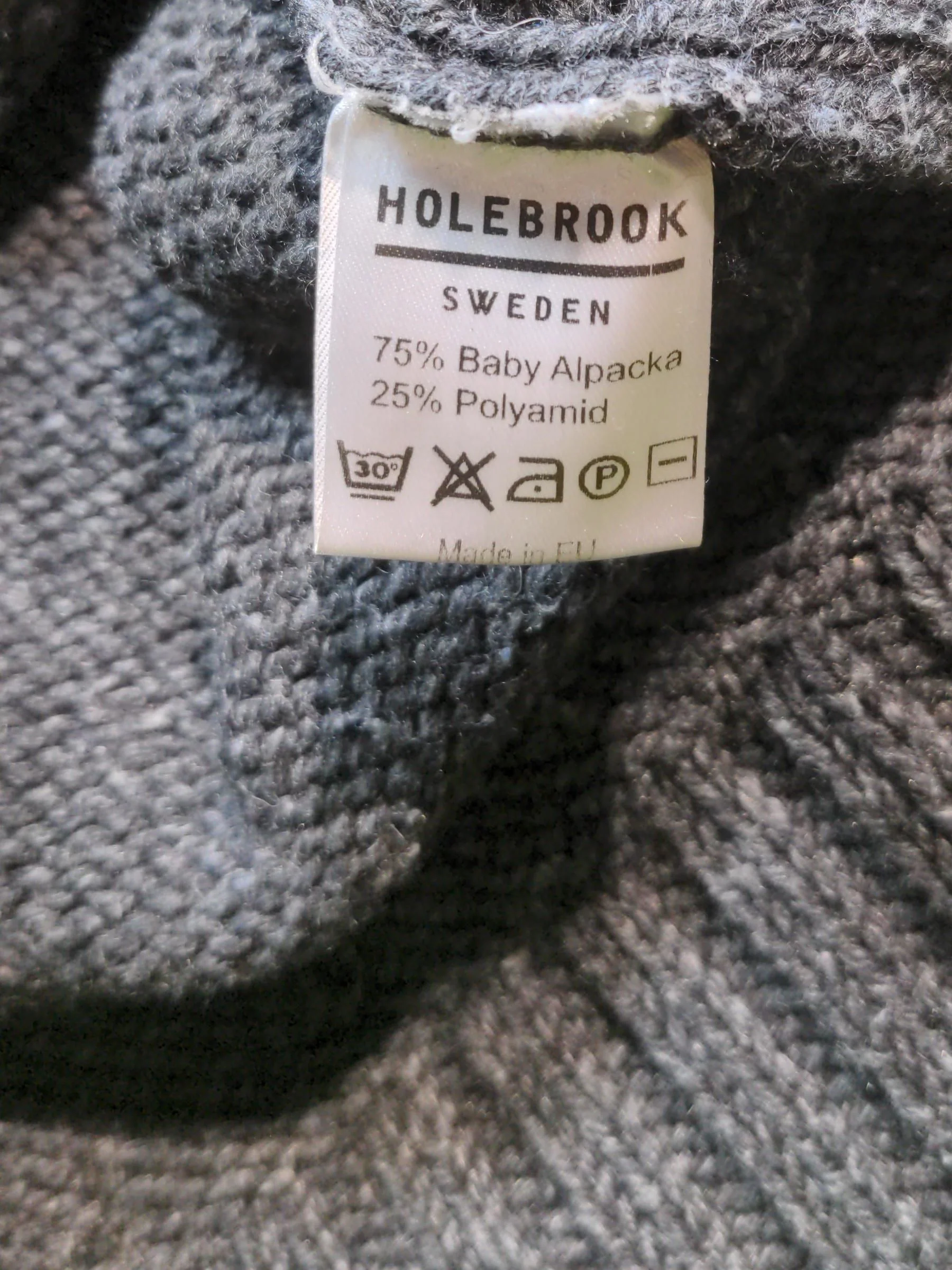 Holebrook Sweden Women's Jumper XL Grey Wool with Polyamide Roll Neck Pullover - Image 7