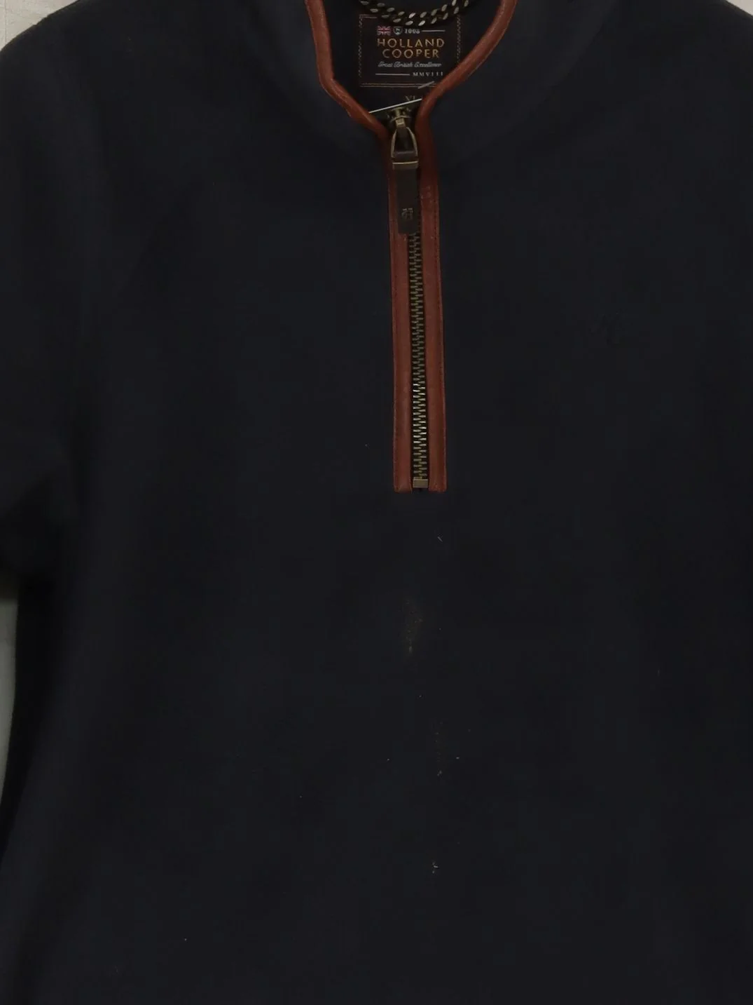 Holland Cooper Men's Jumper XL Grey 100% Polyester High Neck Pullover - Image 3