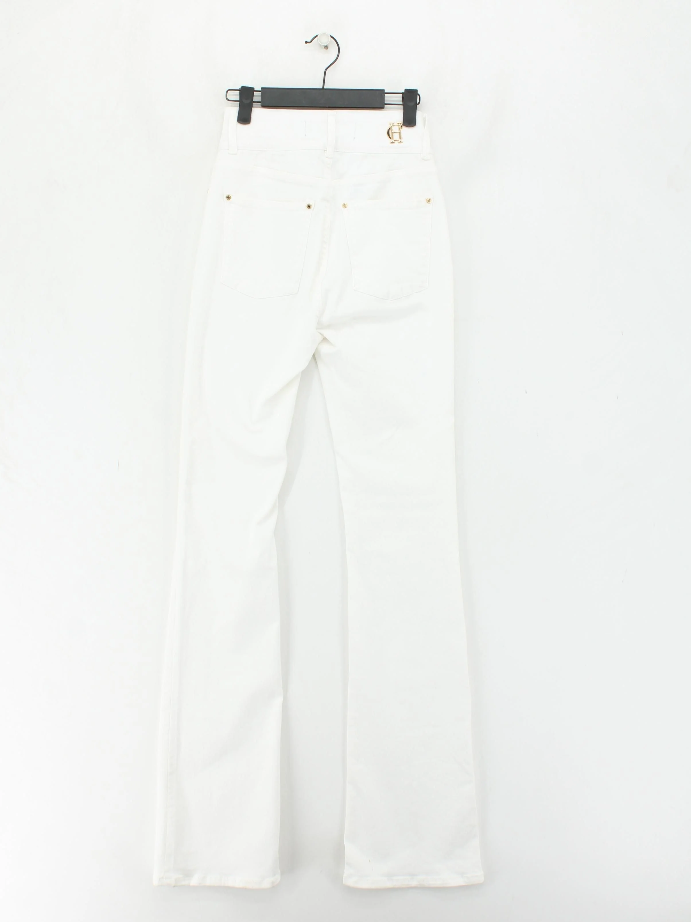 Holland Cooper Women's Jeans W 24 in White 100% Other Flared - Image 2