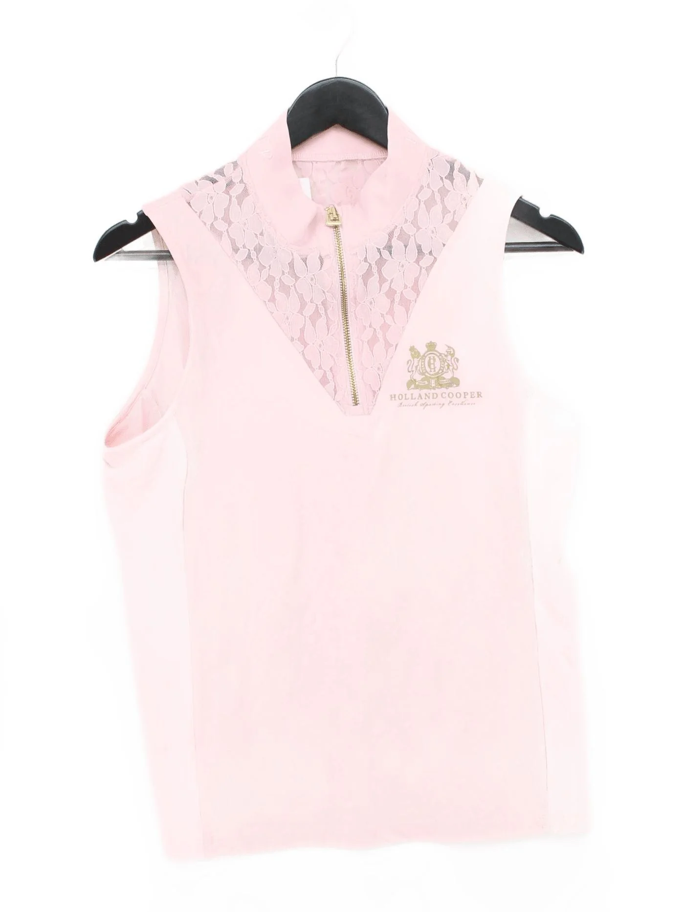 Holland Cooper Women's Polo XL Pink Polyamide with Elastane Basic
