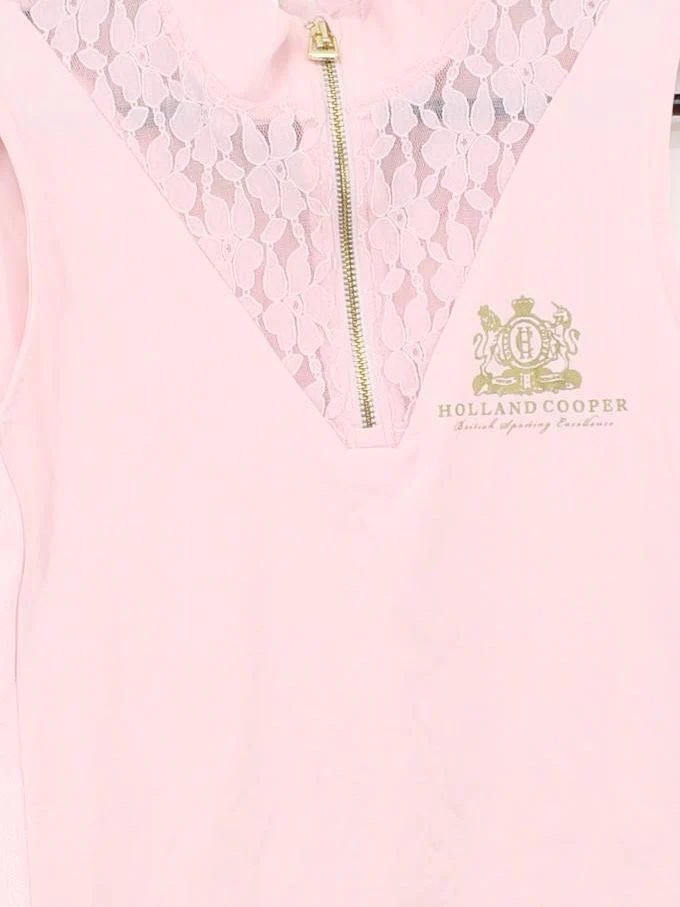 Holland Cooper Women's Polo XL Pink Polyamide with Elastane Basic - Image 3