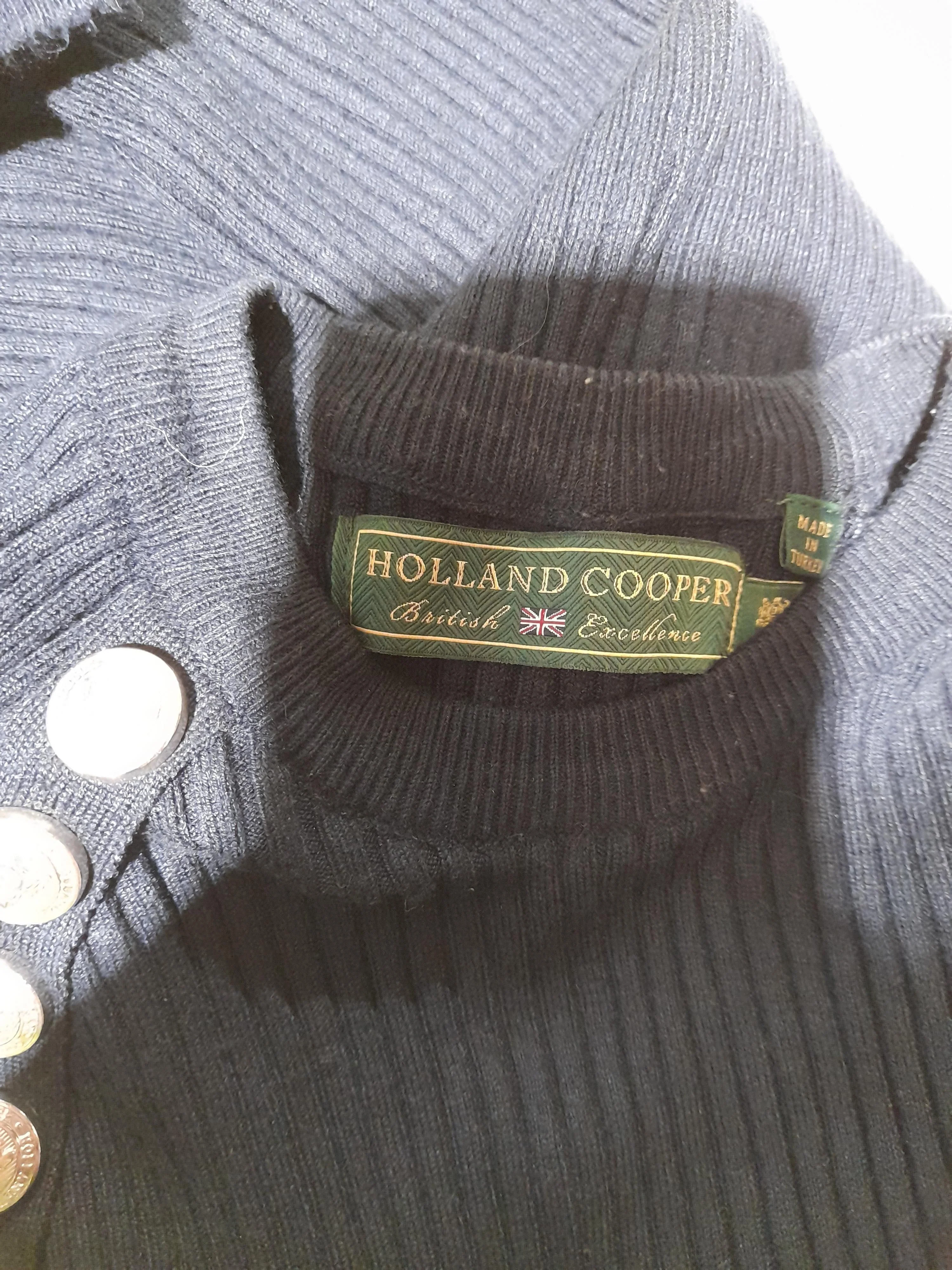Holland Cooper Women's Top L Black 100% Other Long Sleeve High Neck Jersey - Image 5