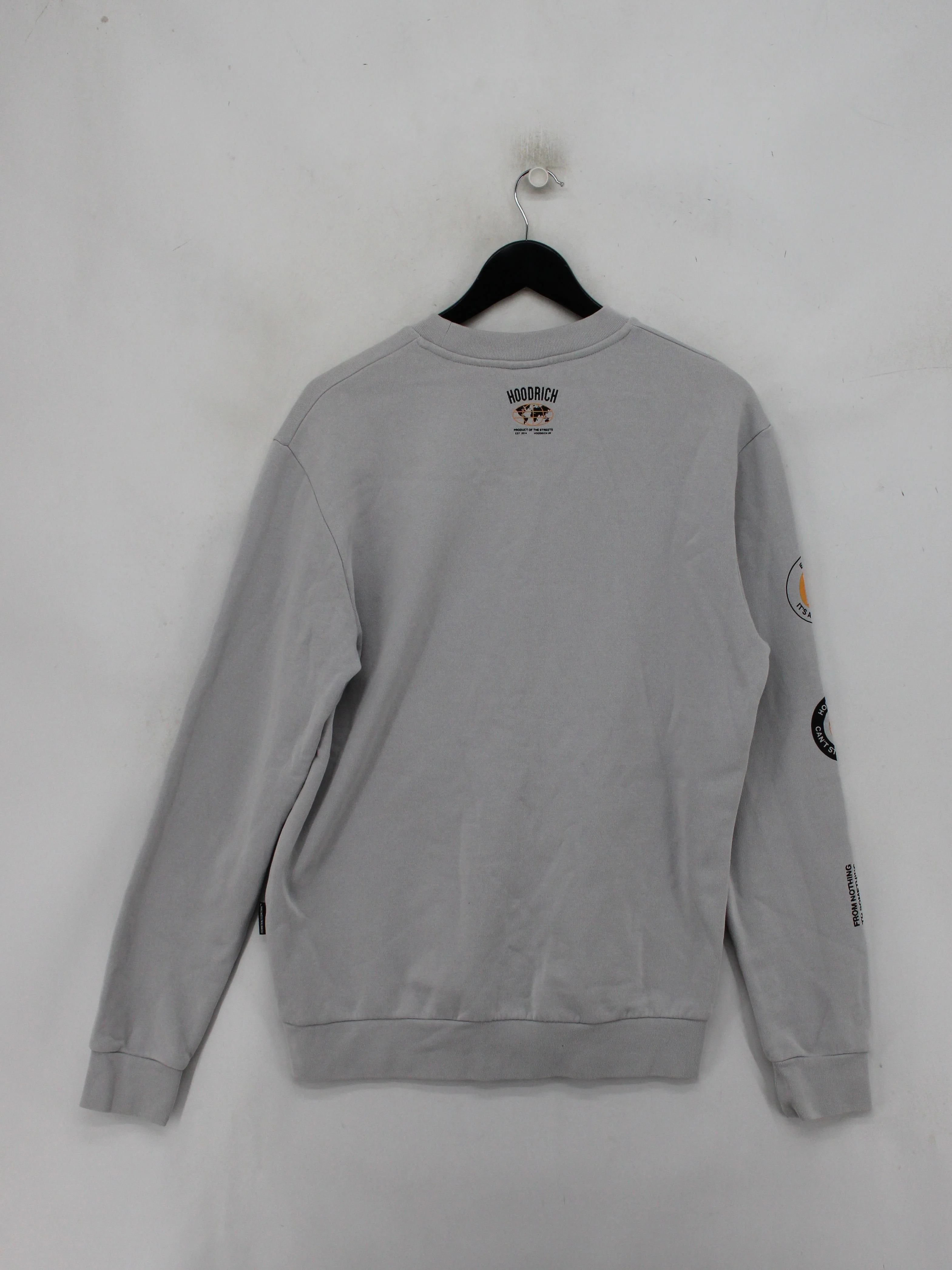Hoodrich Men's Hoodie M Grey Graphic Cotton with Polyester Pullover - Image 2