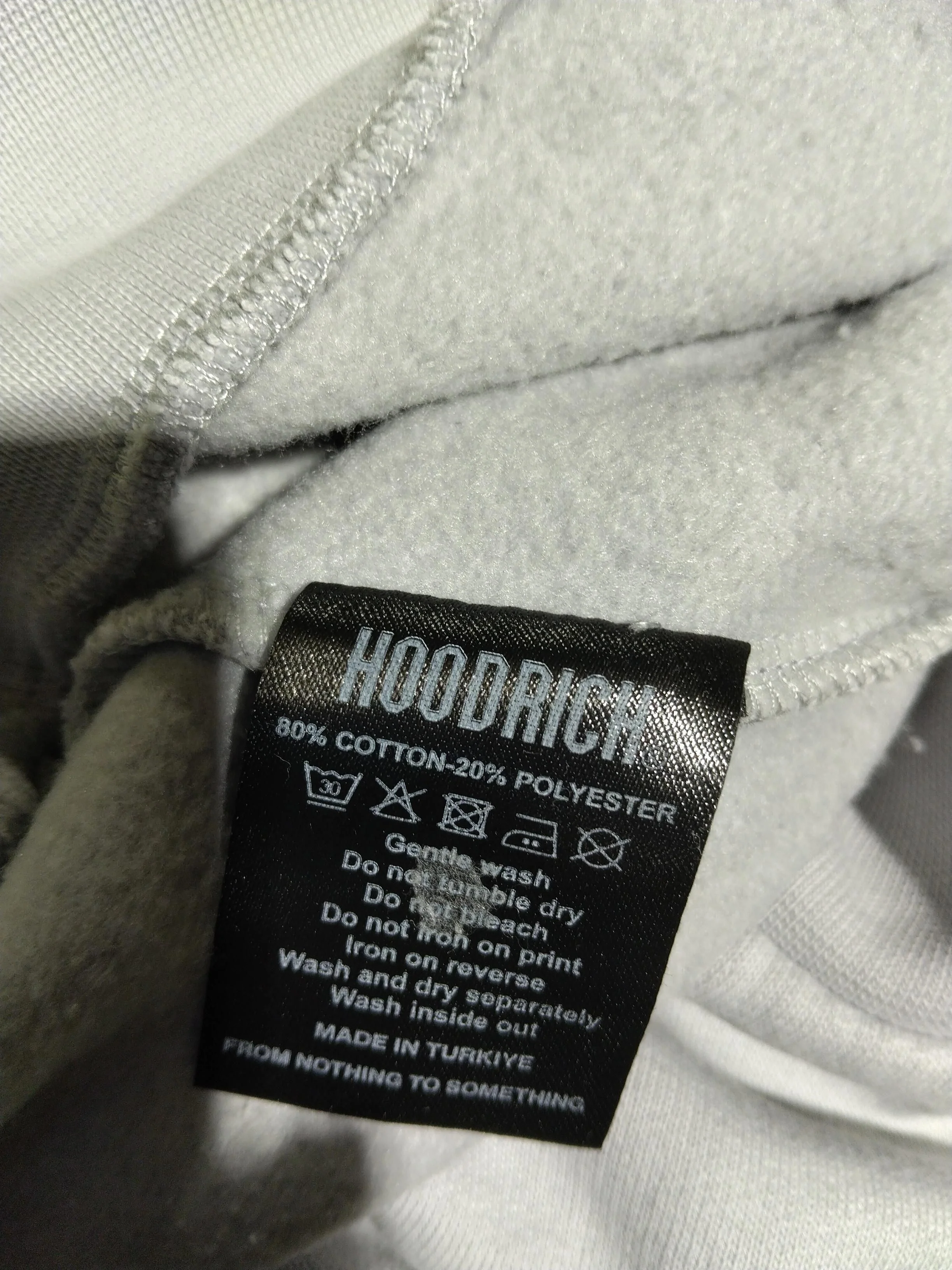 Hoodrich Men's Hoodie M Grey Graphic Cotton with Polyester Pullover - Image 6